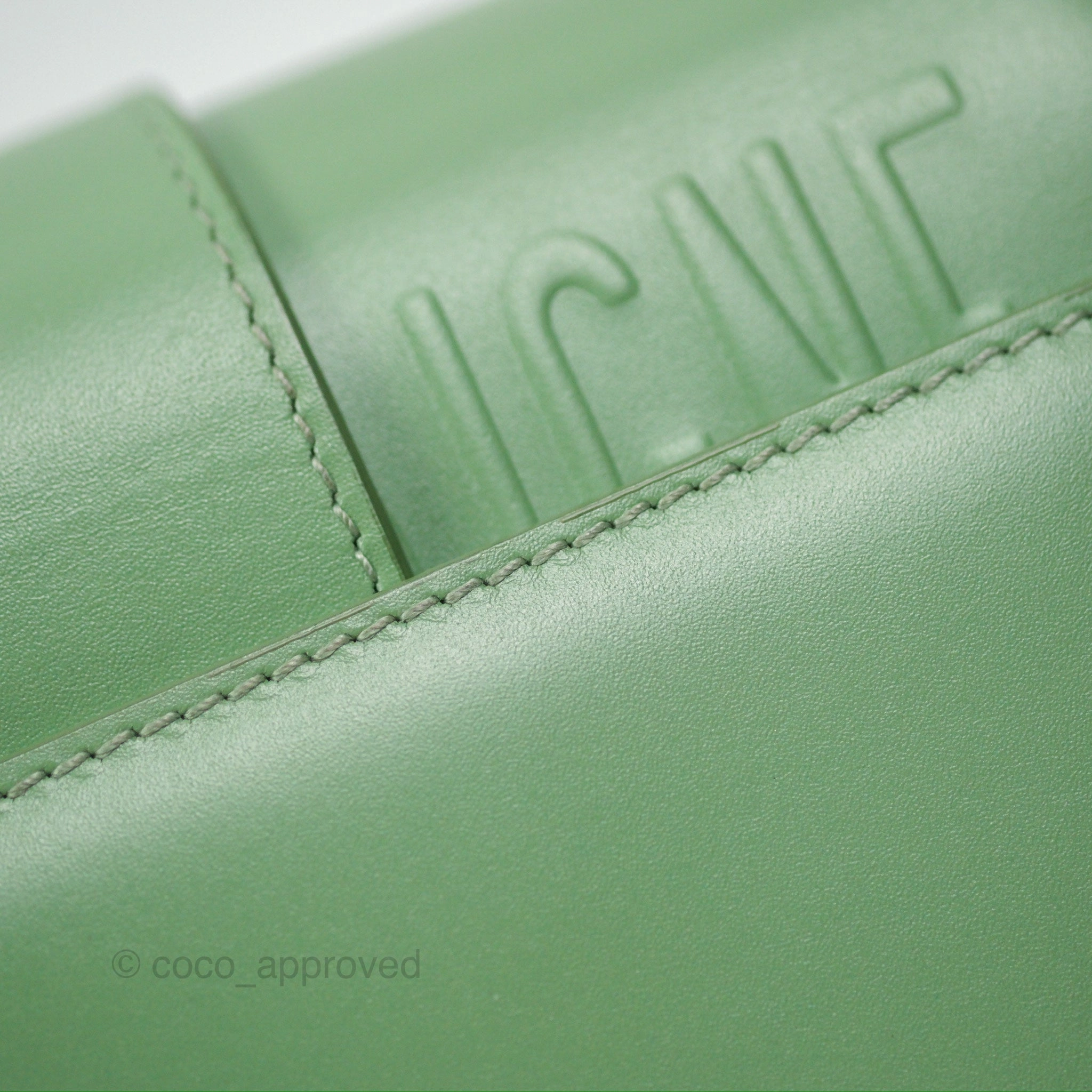 Dior Micro 30 Montaigne Flap Bag Mint Green Smooth Calfskin