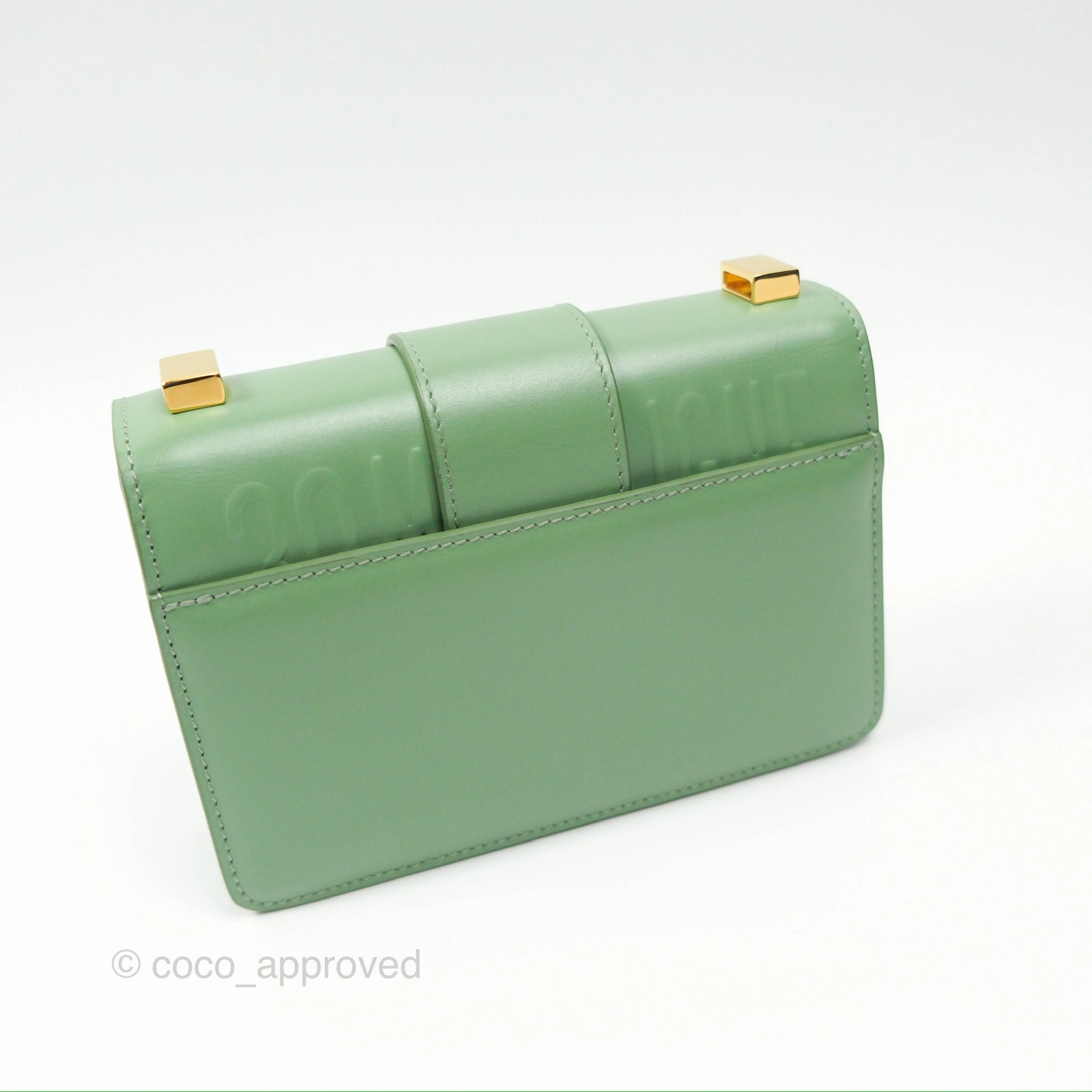 Dior Micro 30 Montaigne Flap Bag Mint Green Smooth Calfskin