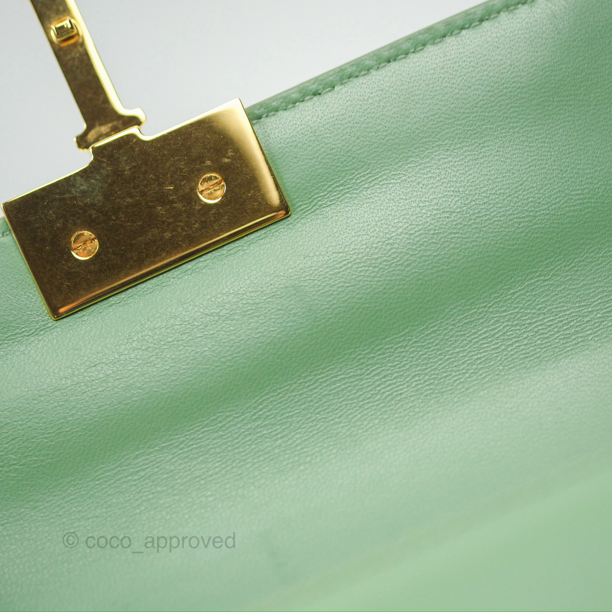 Dior Micro 30 Montaigne Flap Bag Mint Green Smooth Calfskin
