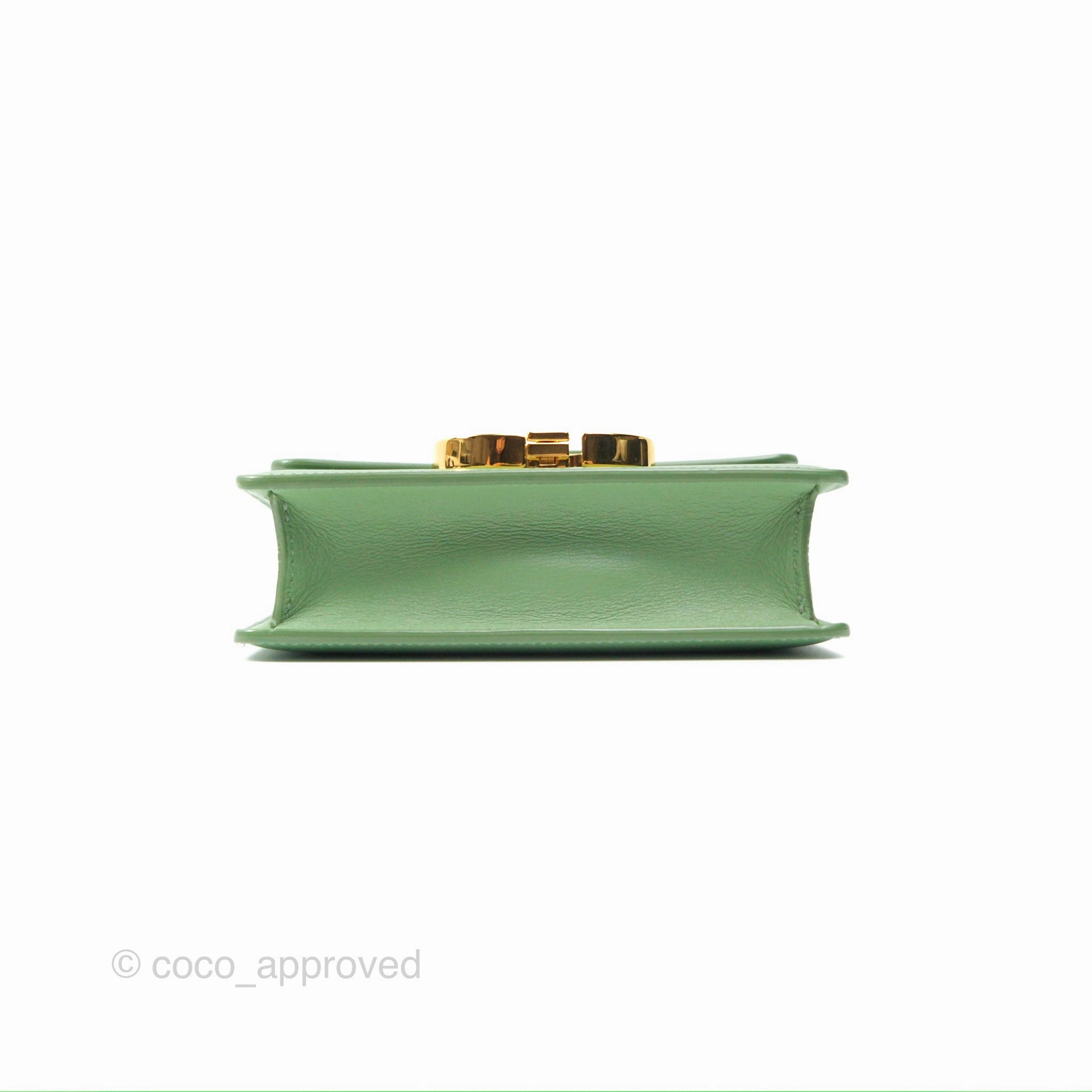 Dior Micro 30 Montaigne Flap Bag Mint Green Smooth Calfskin