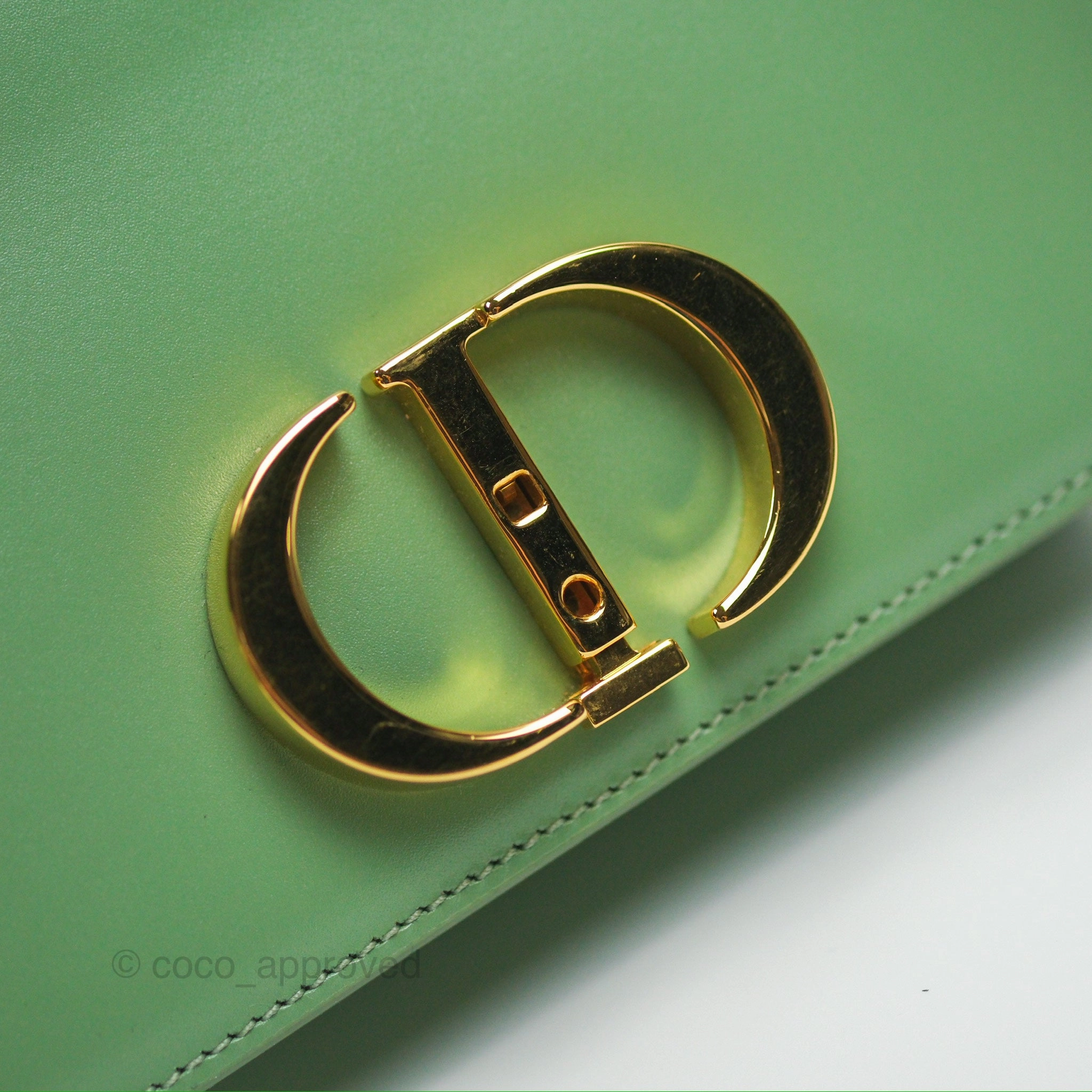 Dior Micro 30 Montaigne Flap Bag Mint Green Smooth Calfskin