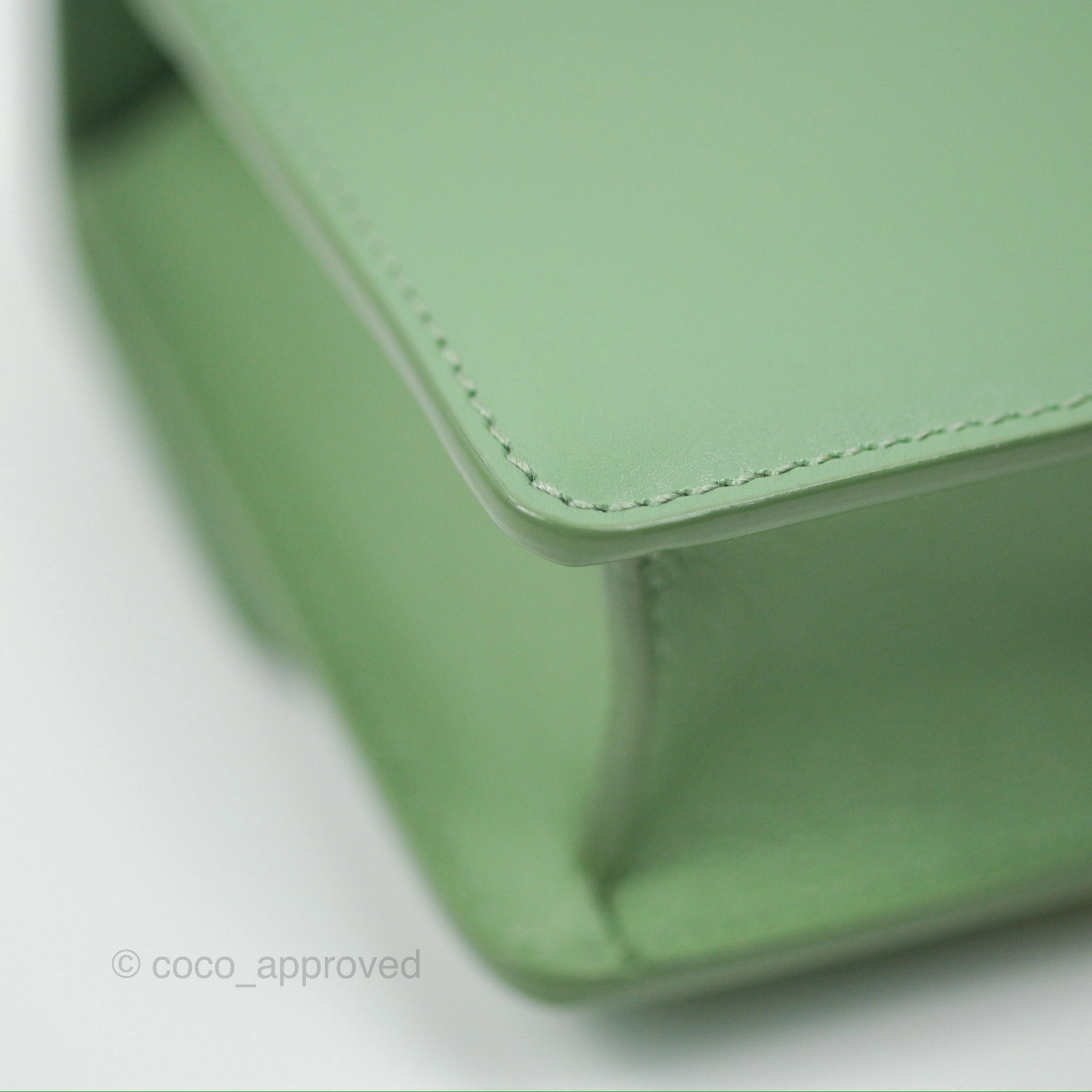 Dior Micro 30 Montaigne Flap Bag Mint Green Smooth Calfskin