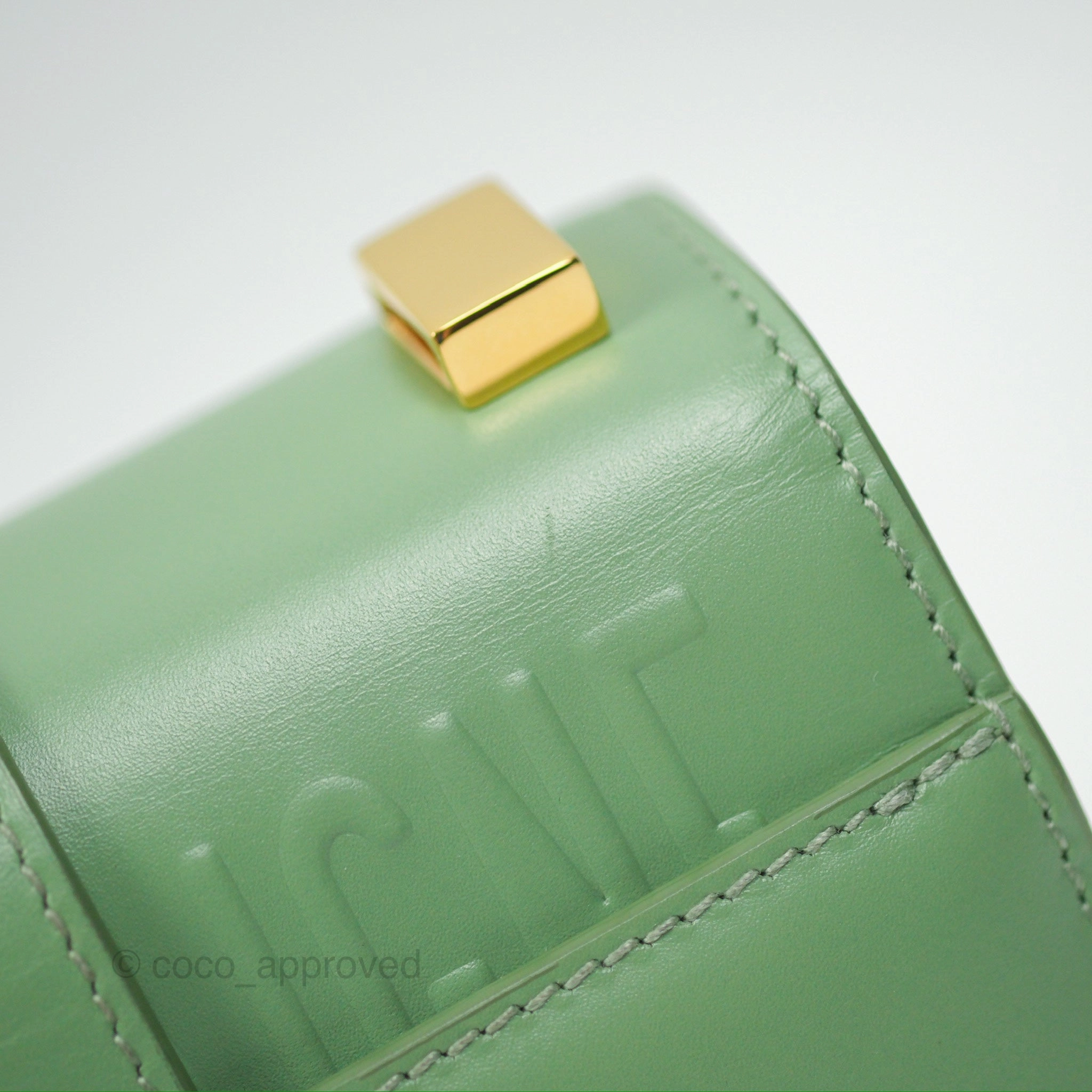 Dior Micro 30 Montaigne Flap Bag Mint Green Smooth Calfskin