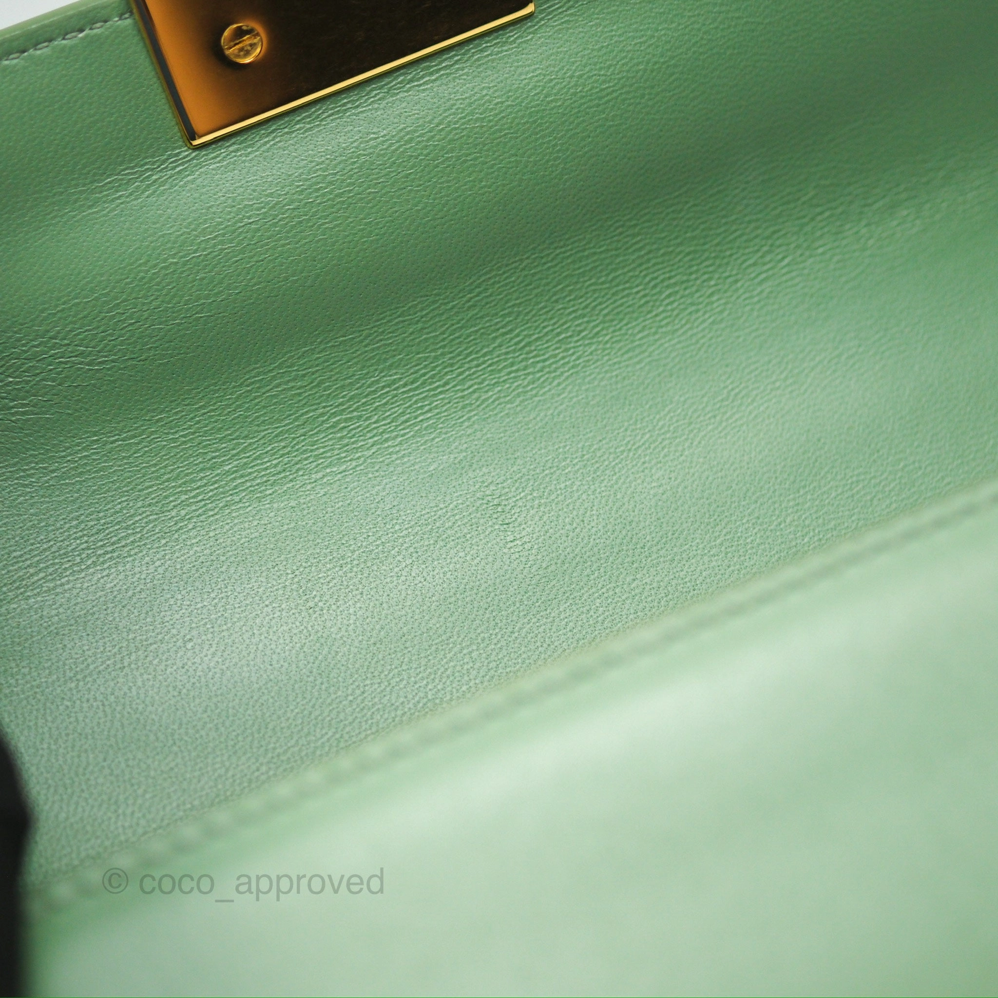Dior Micro 30 Montaigne Flap Bag Mint Green Smooth Calfskin