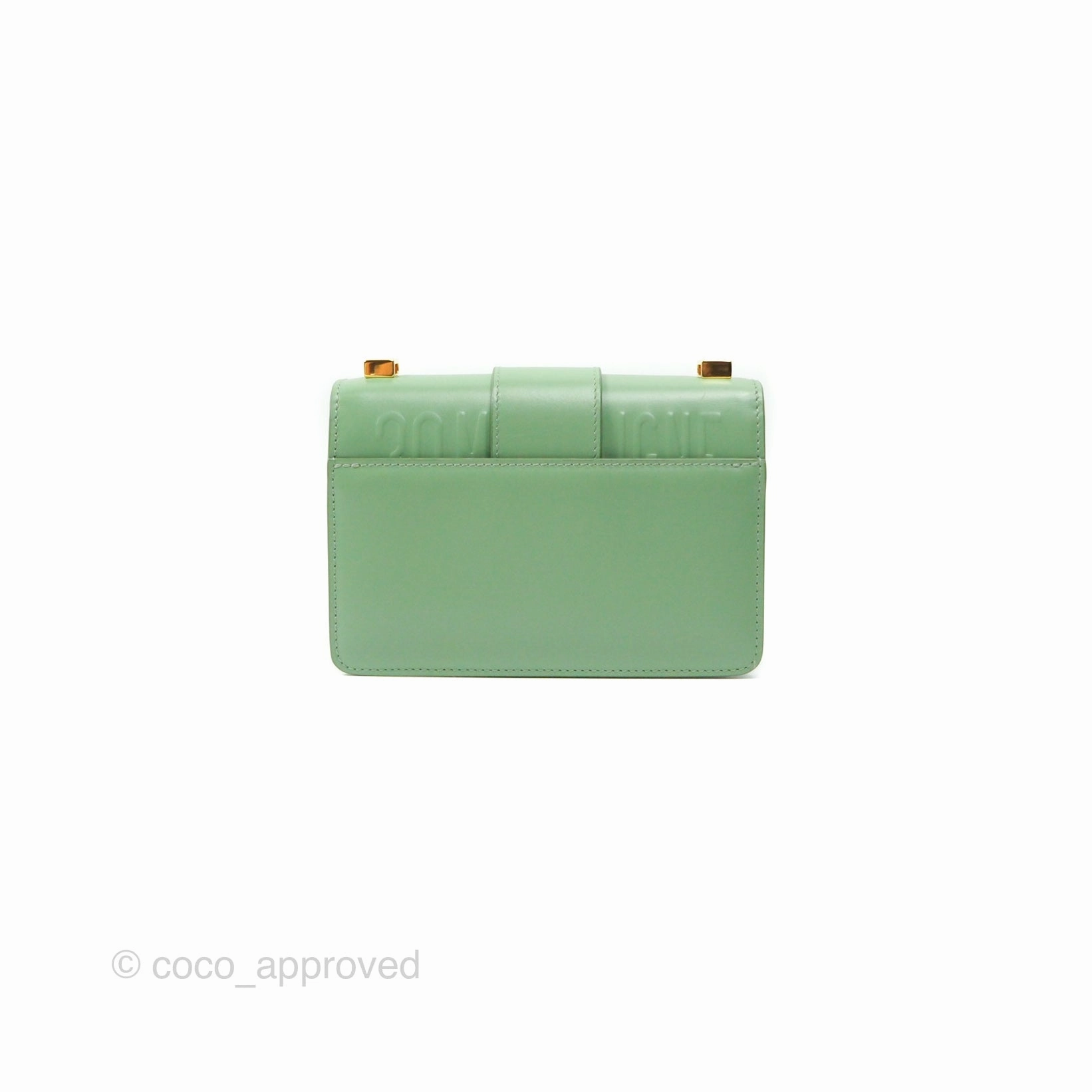 Dior Micro 30 Montaigne Flap Bag Mint Green Smooth Calfskin
