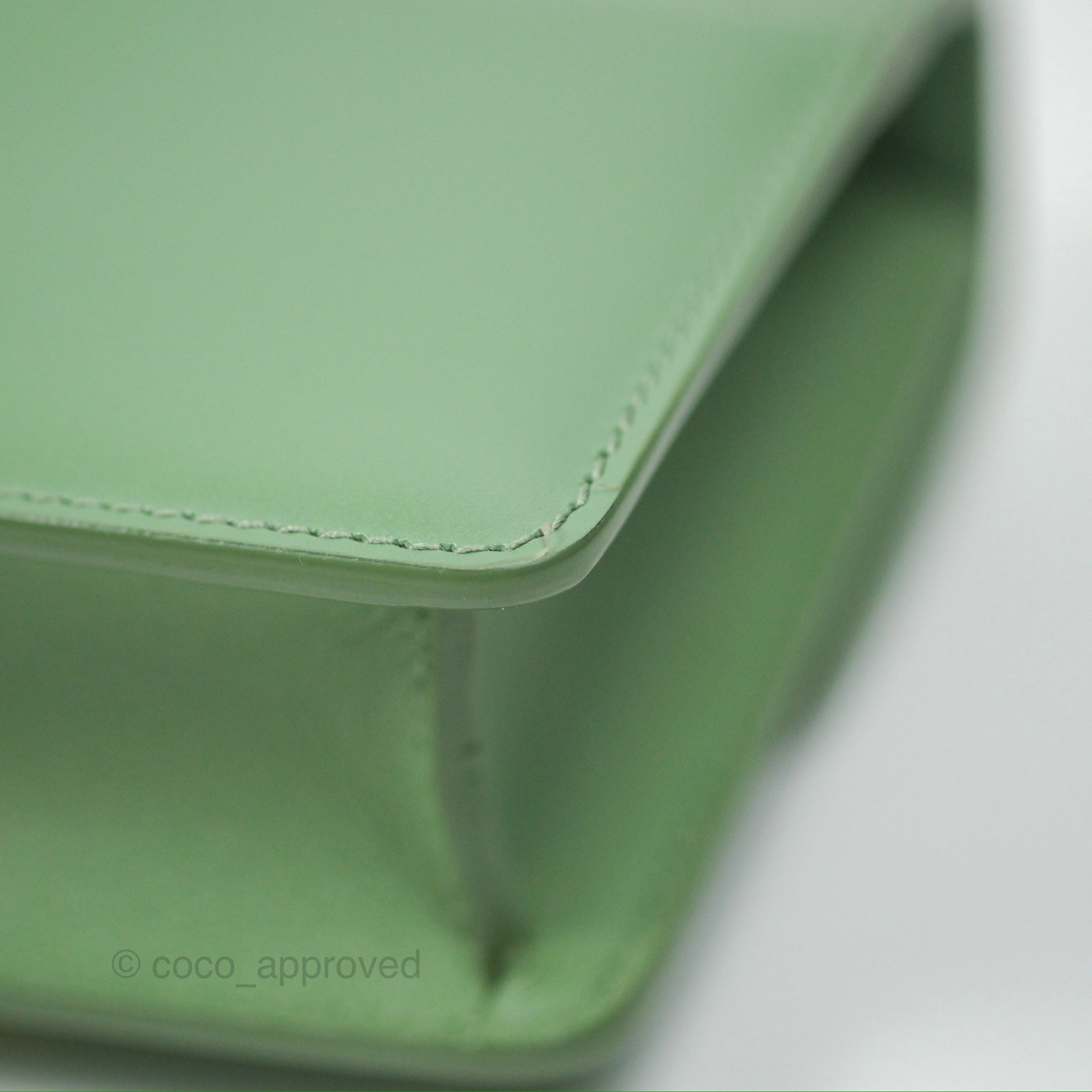 Dior Micro 30 Montaigne Flap Bag Mint Green Smooth Calfskin