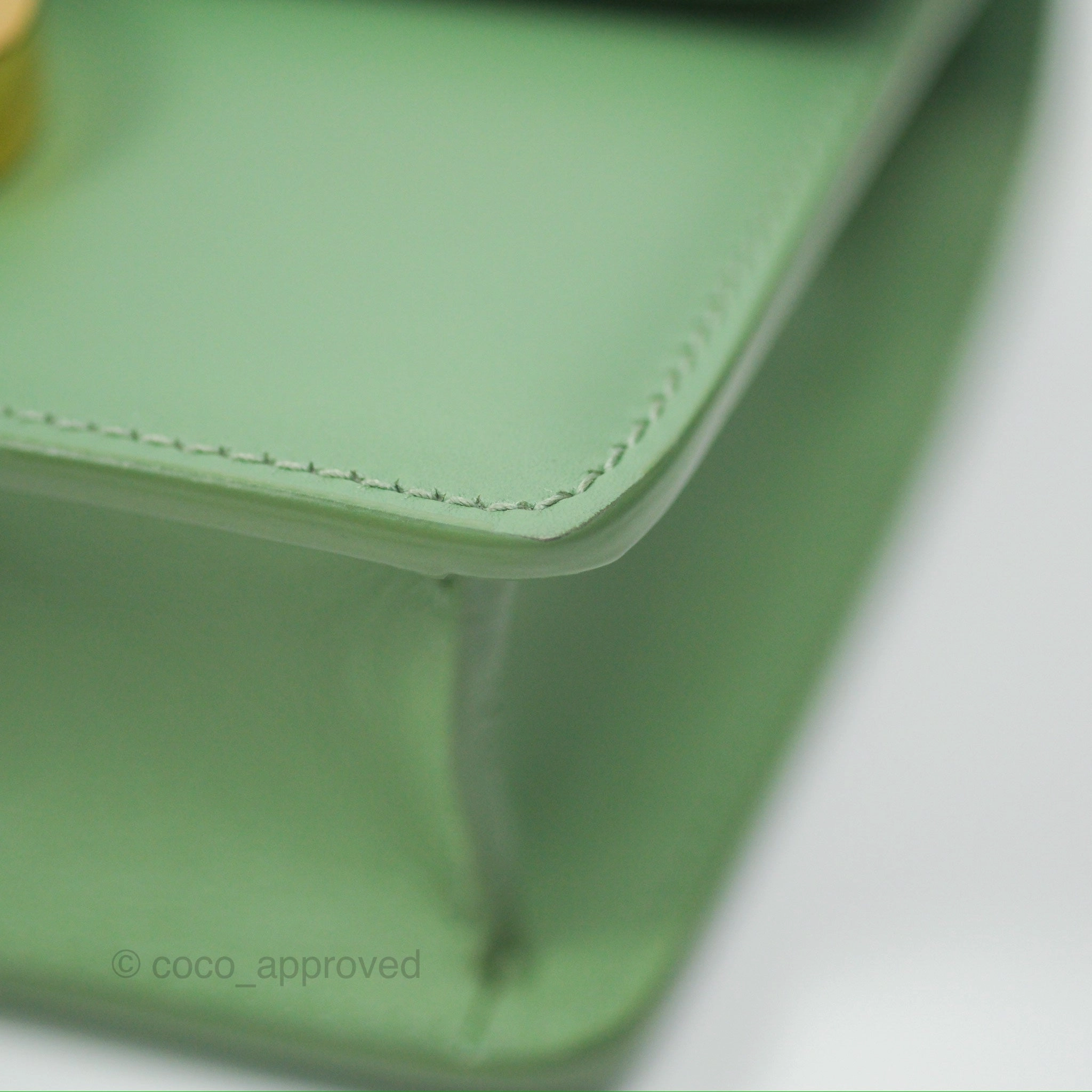 Dior Micro 30 Montaigne Flap Bag Mint Green Smooth Calfskin