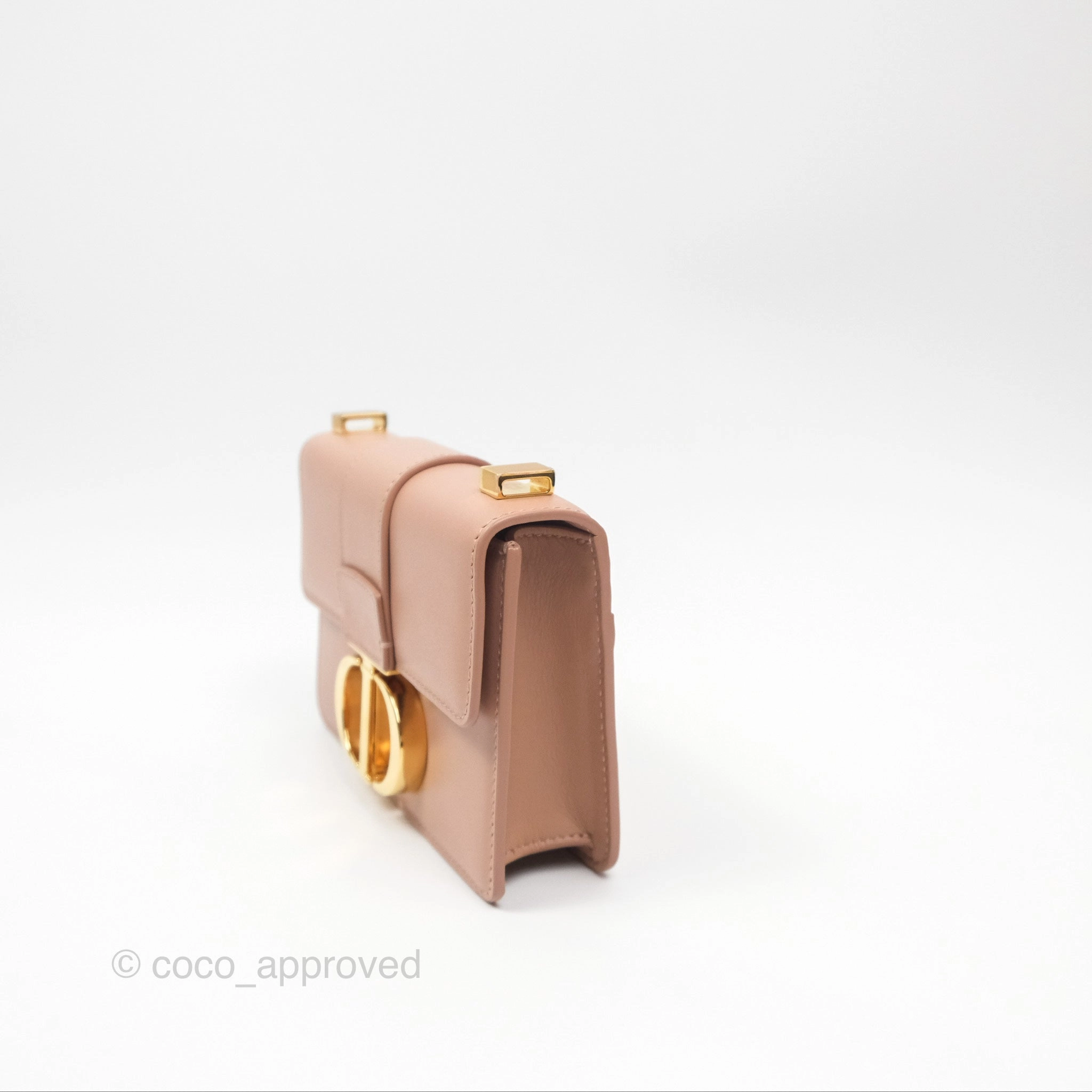 Dior Micro 30 Montaigne Flap Bag Rose Des Vents Calfskin