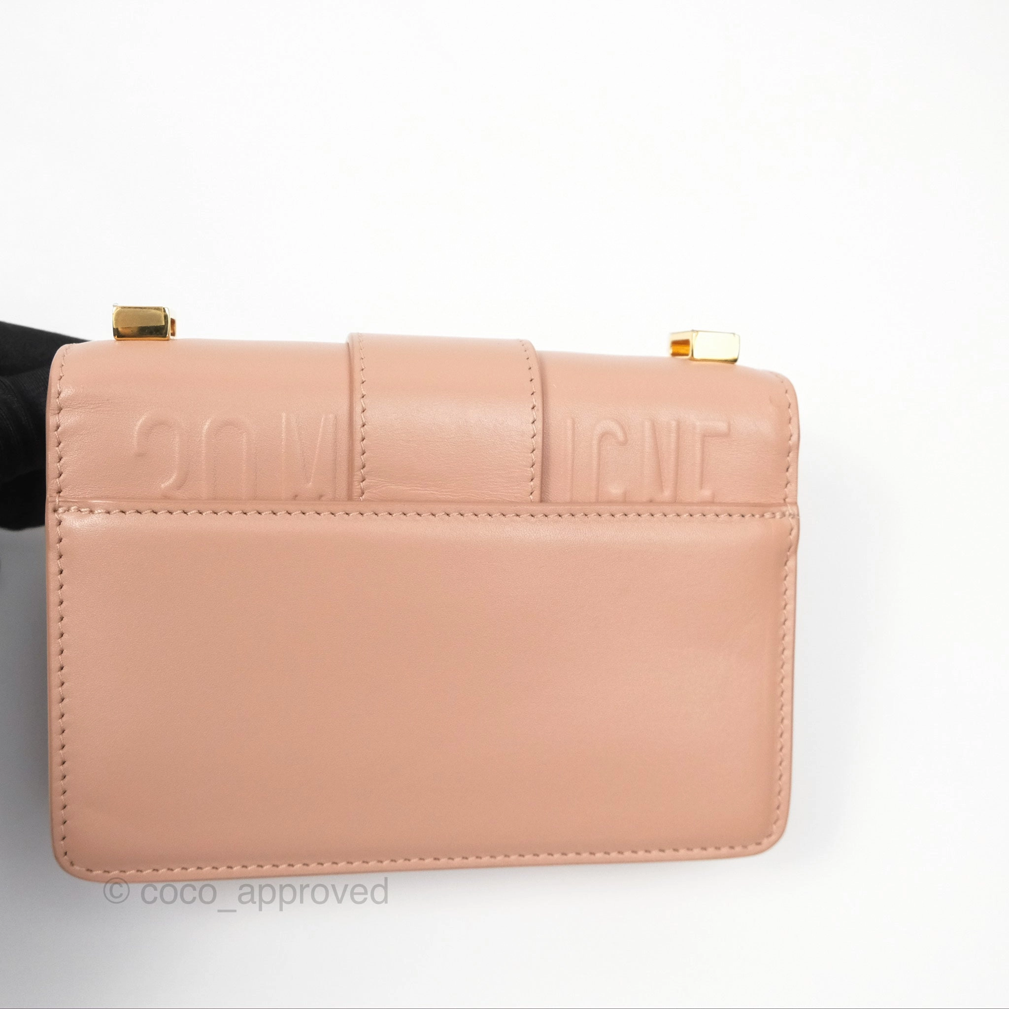 Dior Micro 30 Montaigne Flap Bag Rose Des Vents Calfskin