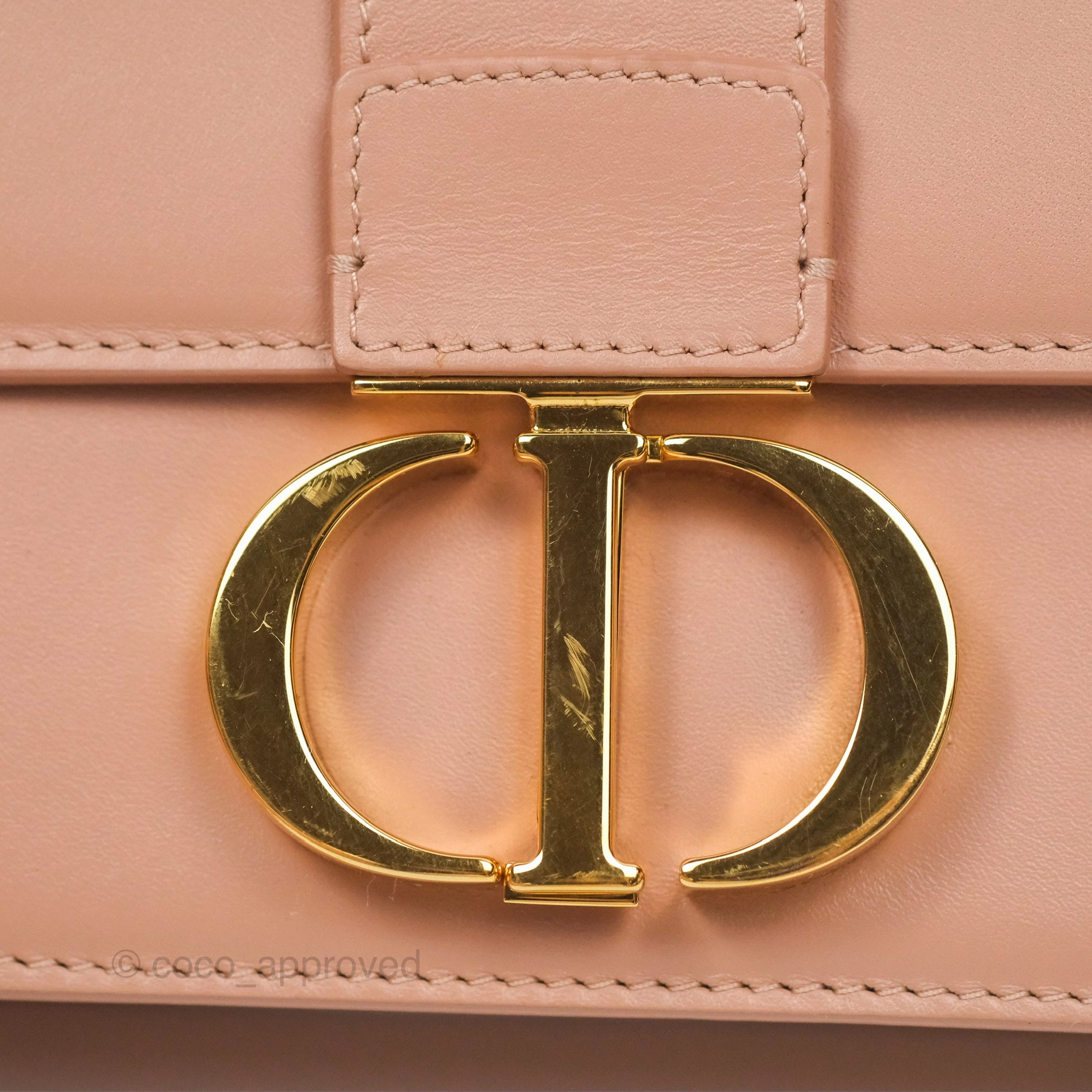 Dior Micro 30 Montaigne Flap Bag Rose Des Vents Calfskin