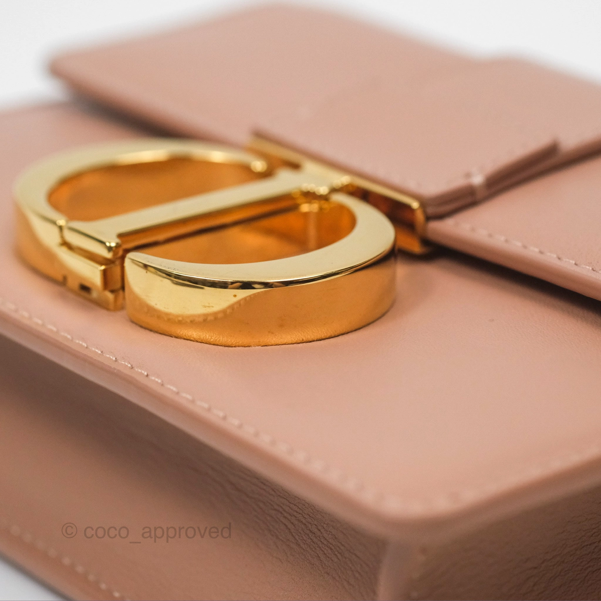 Dior Micro 30 Montaigne Flap Bag Rose Des Vents Calfskin