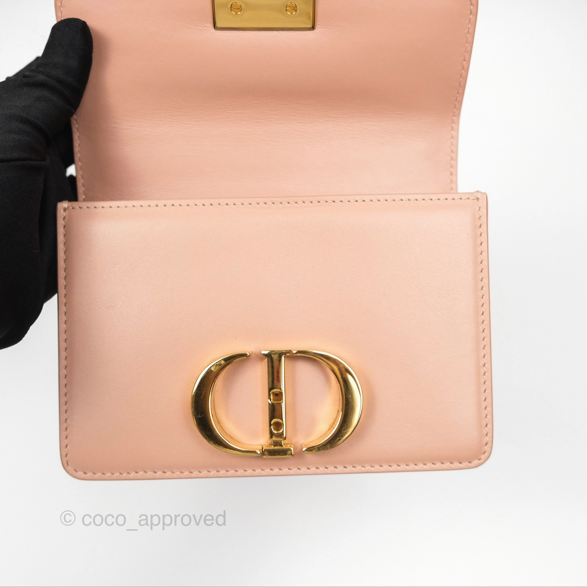 Dior Micro 30 Montaigne Flap Bag Rose Des Vents Calfskin