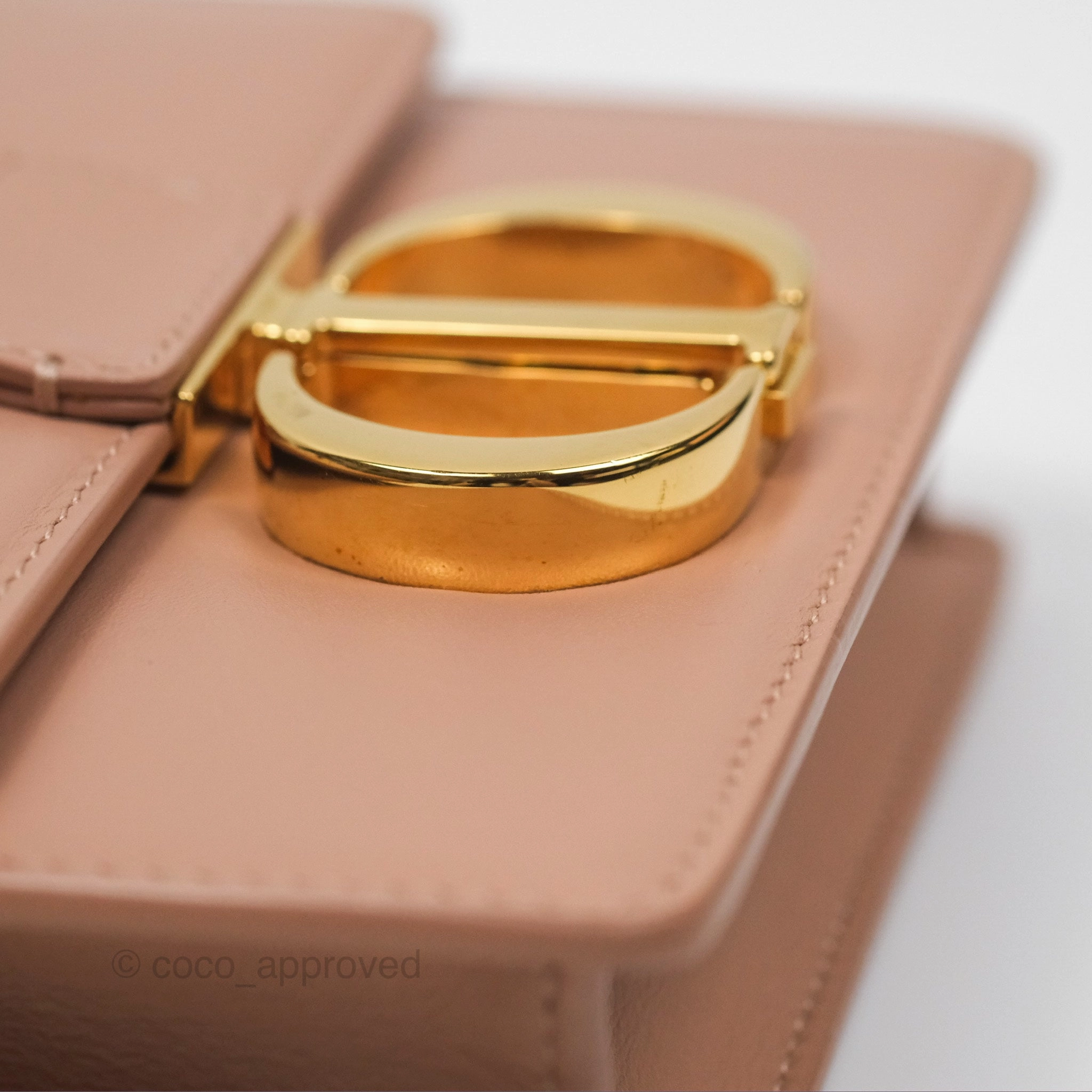 Dior Micro 30 Montaigne Flap Bag Rose Des Vents Calfskin