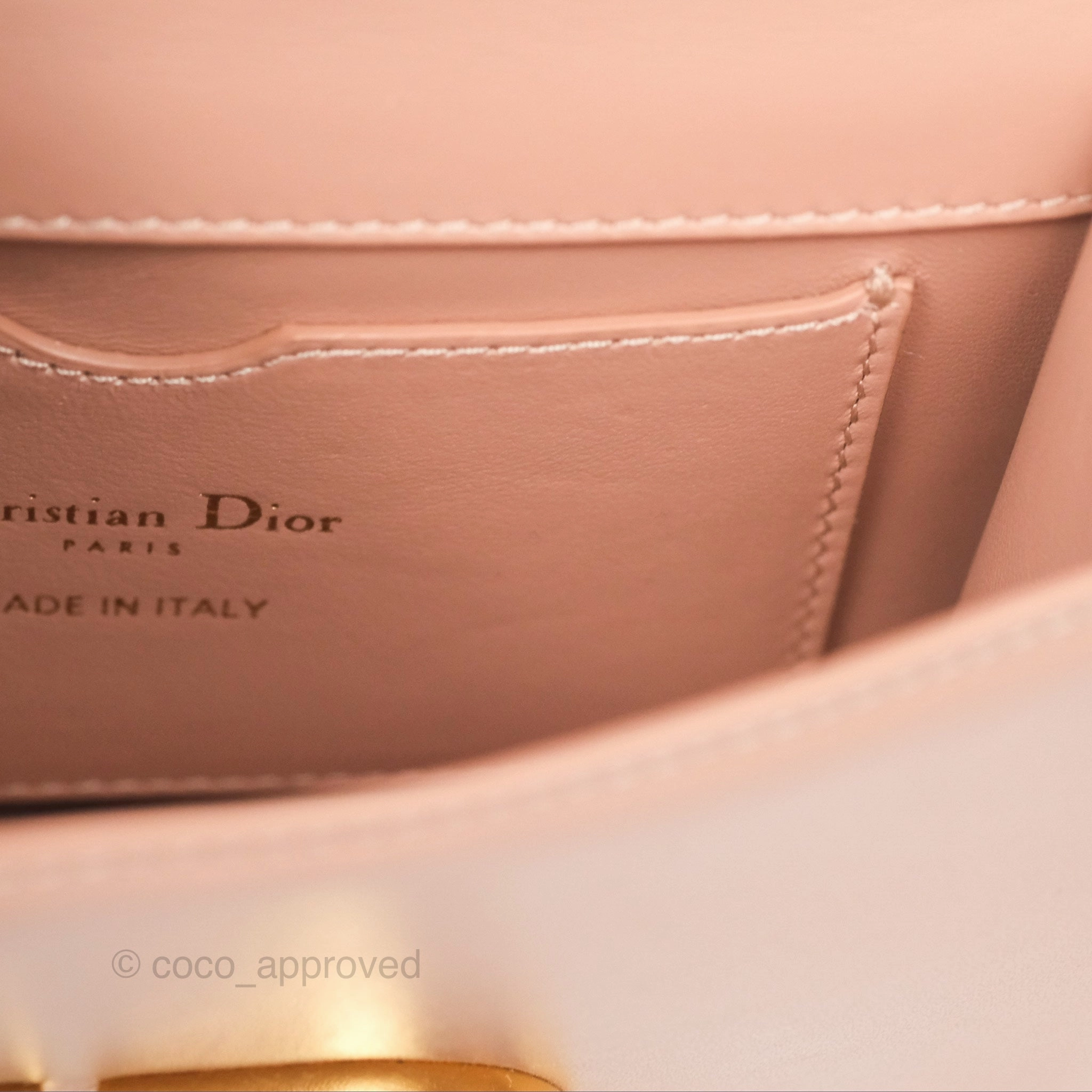 Dior Micro 30 Montaigne Flap Bag Rose Des Vents Calfskin