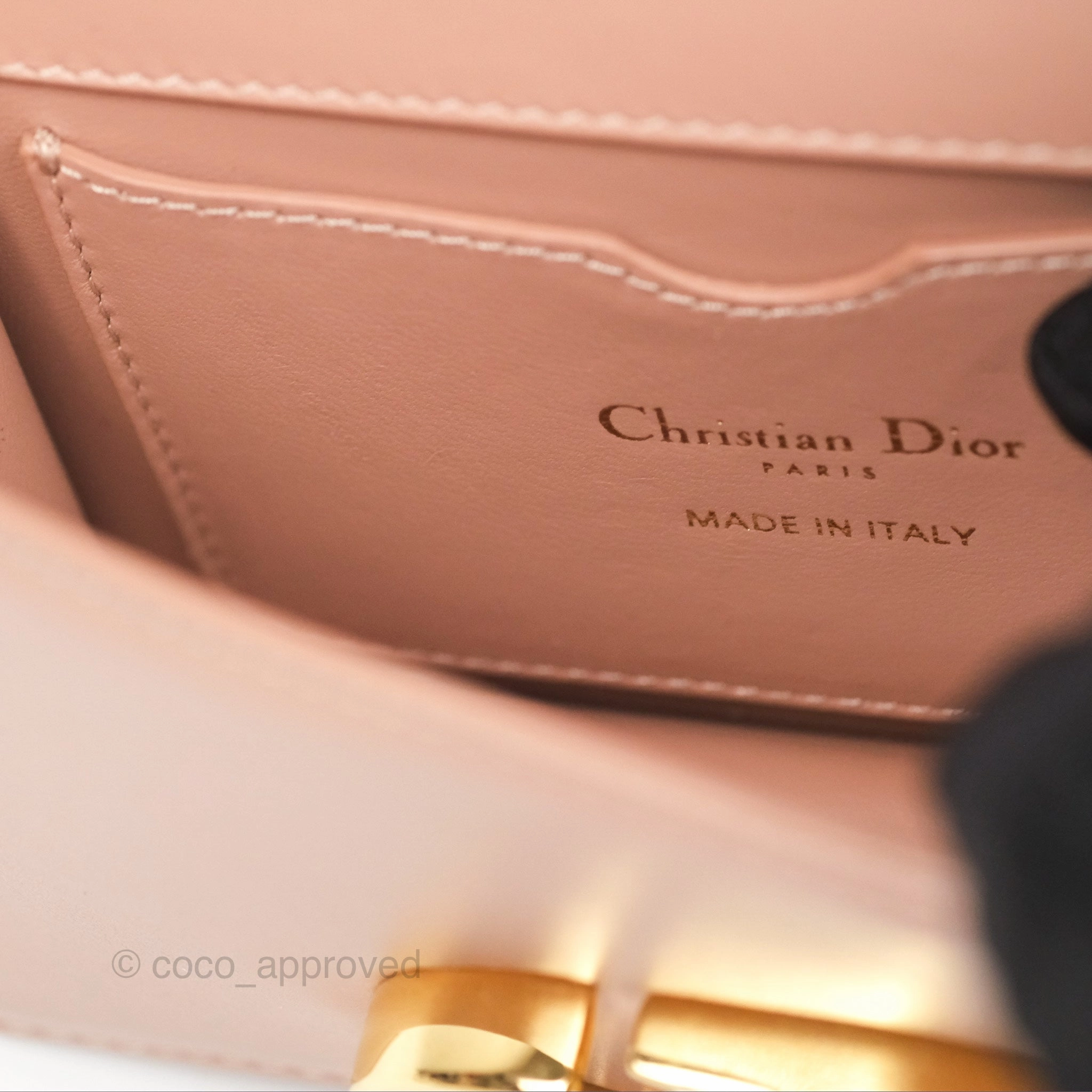Dior Micro 30 Montaigne Flap Bag Rose Des Vents Calfskin