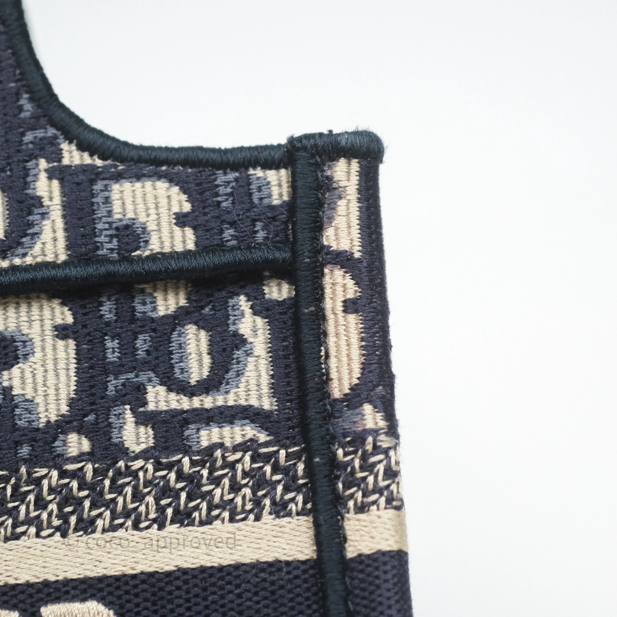 Dior Mini Book Tote Blue Oblique Canvas
