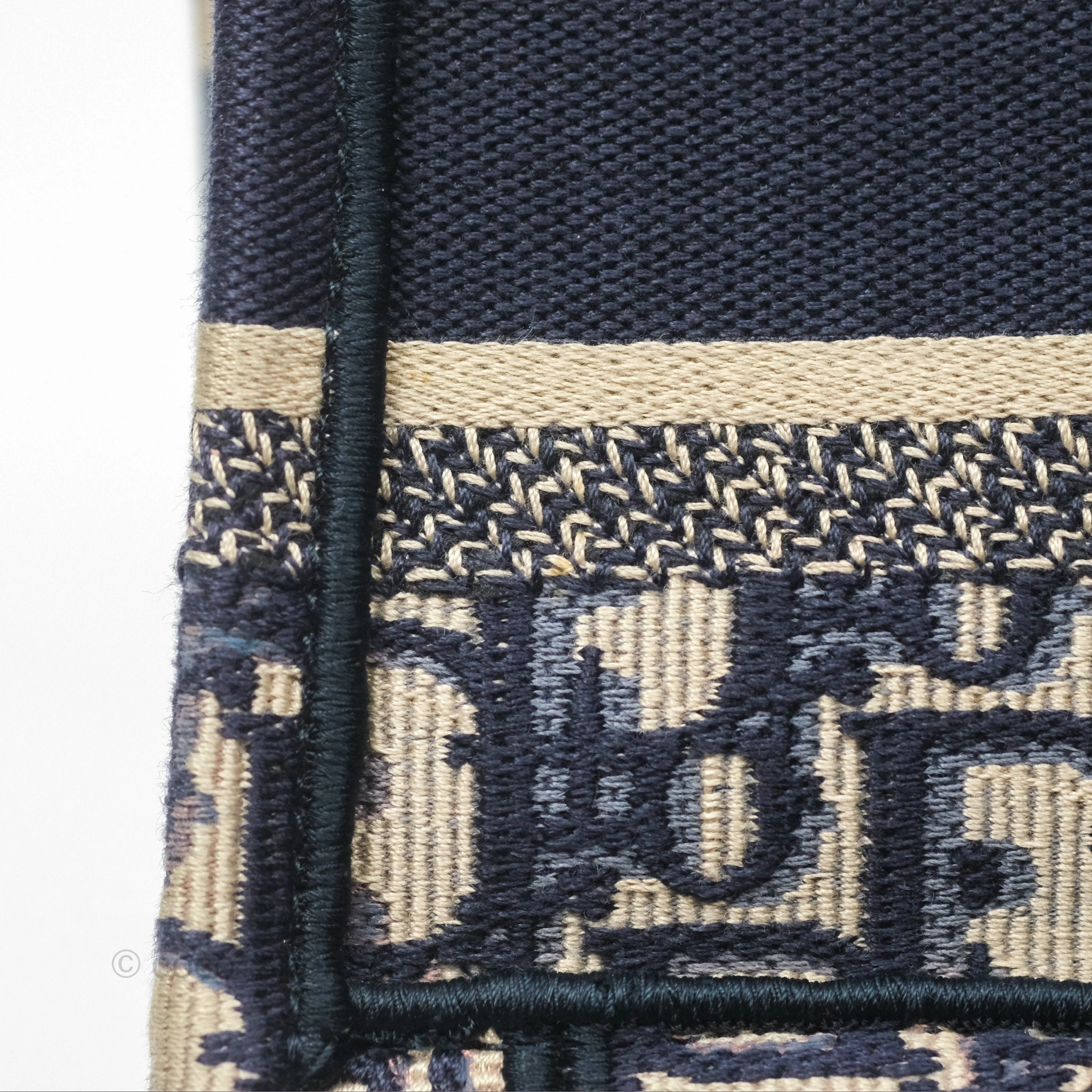 Dior Mini Book Tote Blue Oblique Canvas