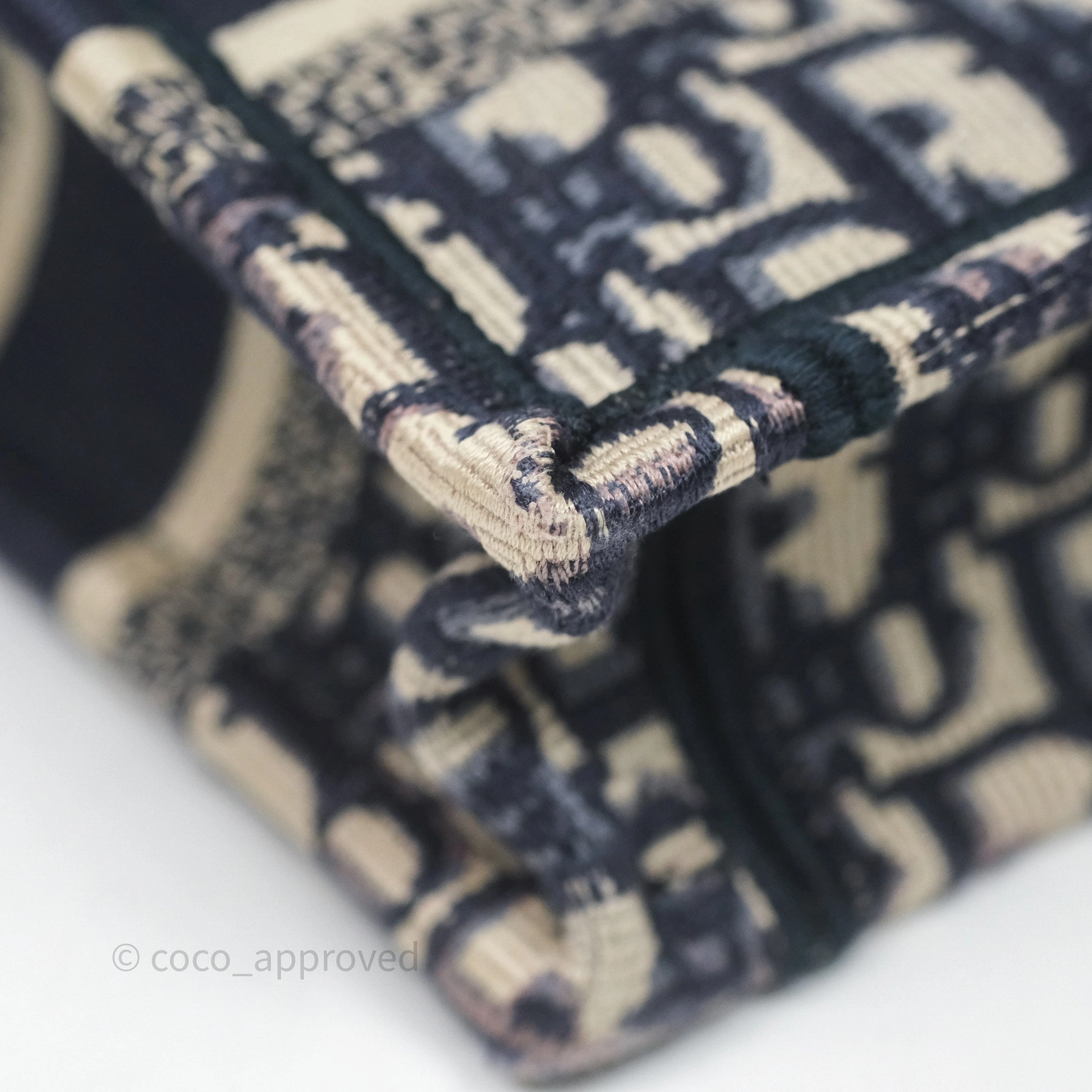 Dior Mini Book Tote Blue Oblique Canvas