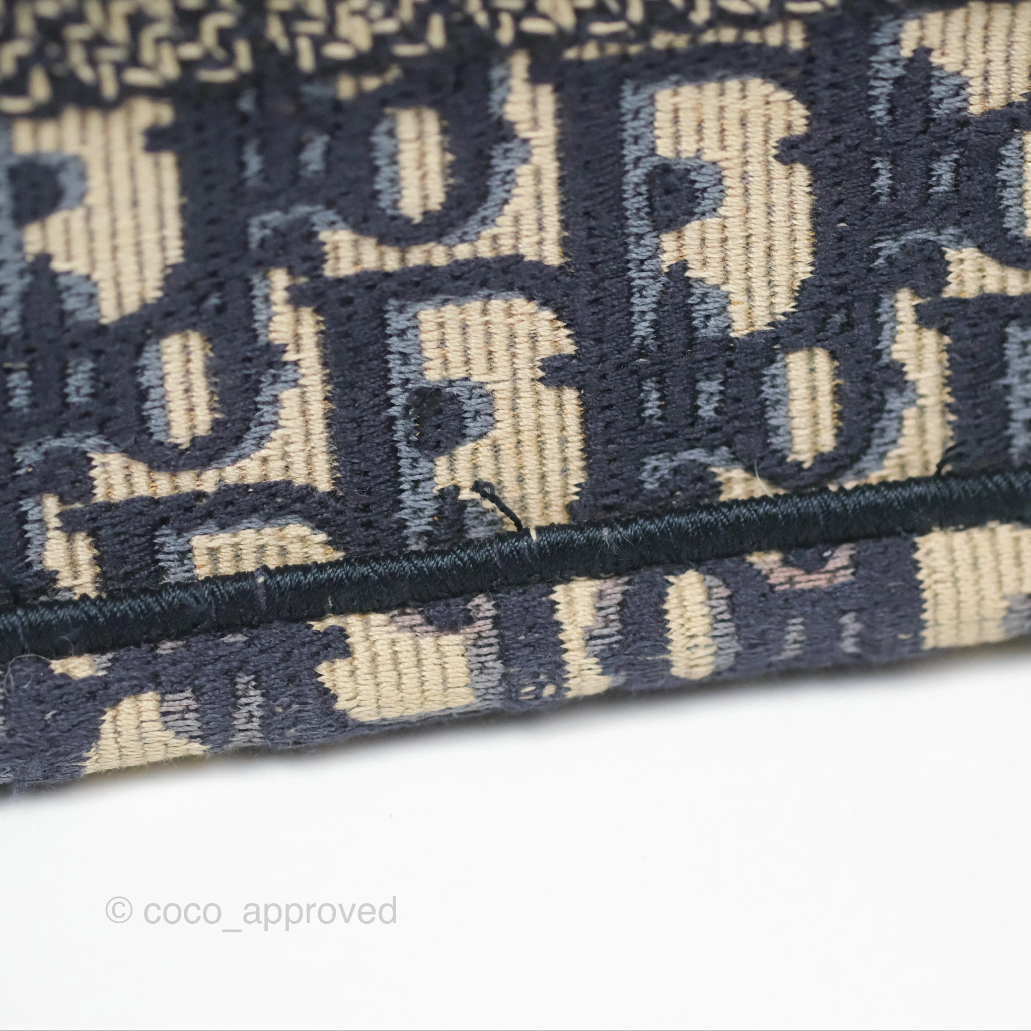 Dior Mini Book Tote Blue Oblique Canvas