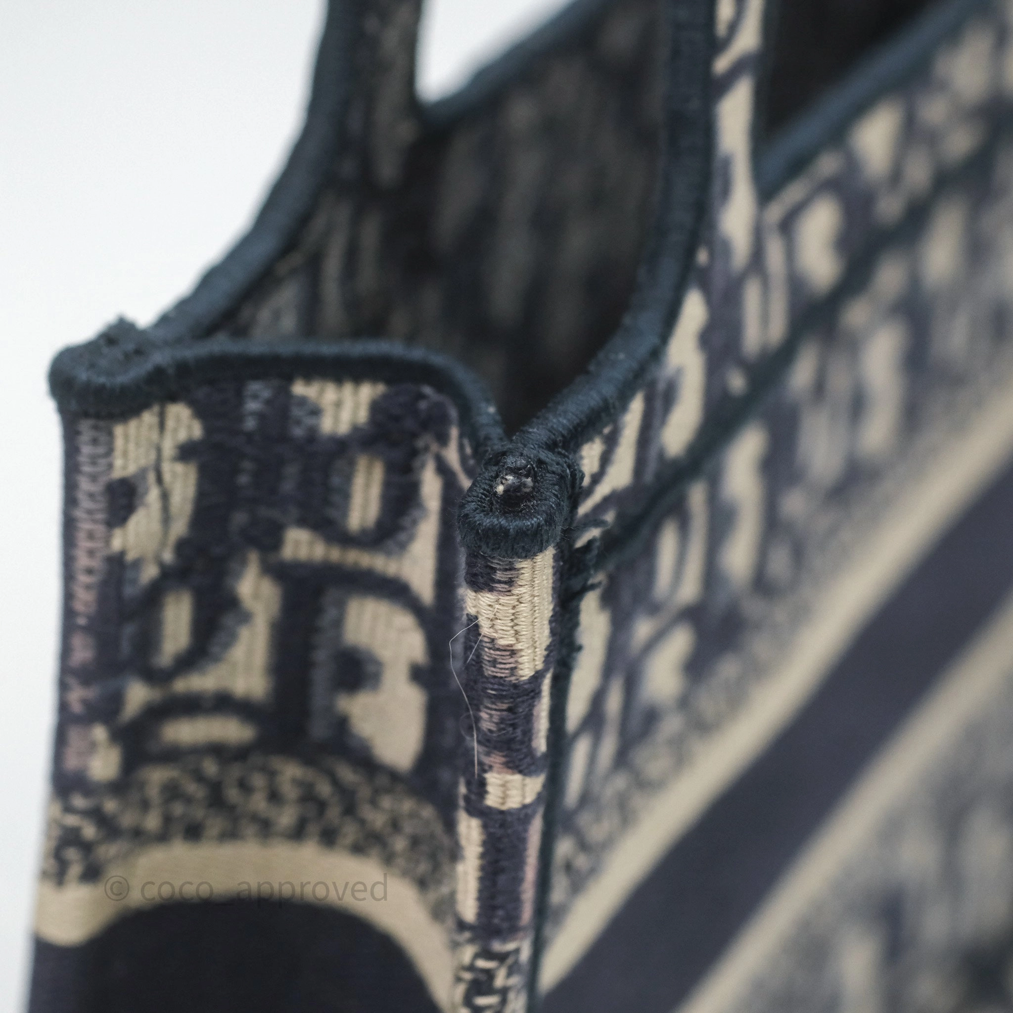 Dior Mini Book Tote Blue Oblique Canvas