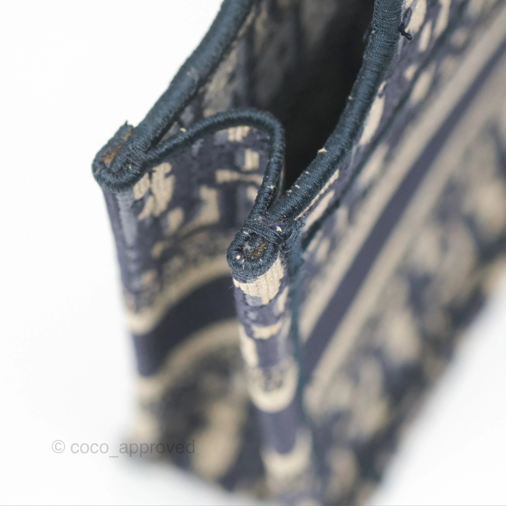 Dior Mini Book Tote Blue Oblique Canvas