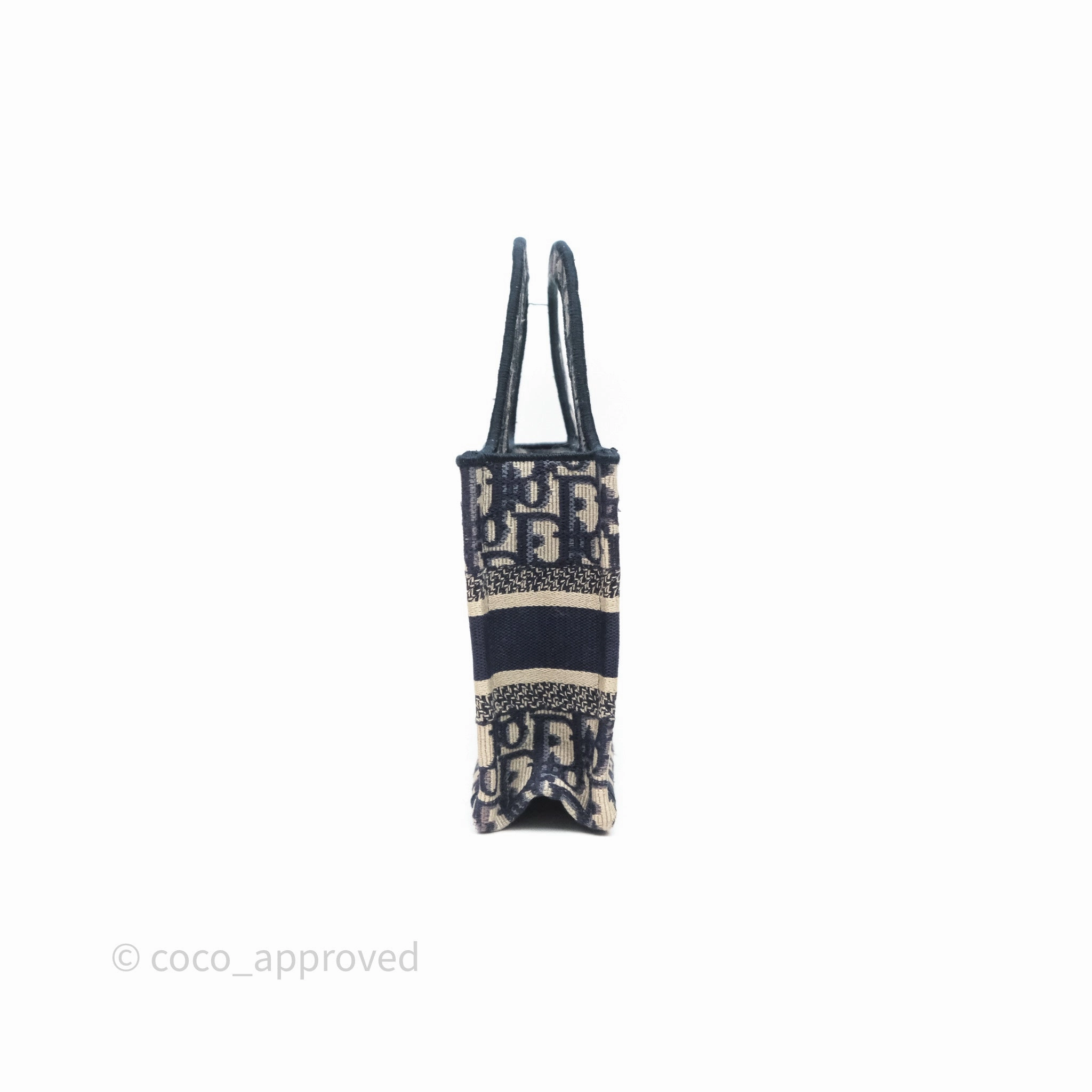 Dior Mini Book Tote Blue Oblique Canvas