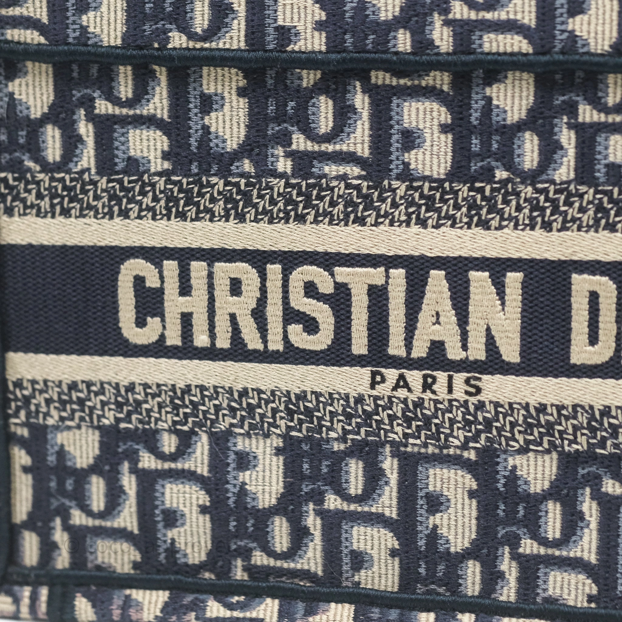 Dior Mini Book Tote Blue Oblique Canvas