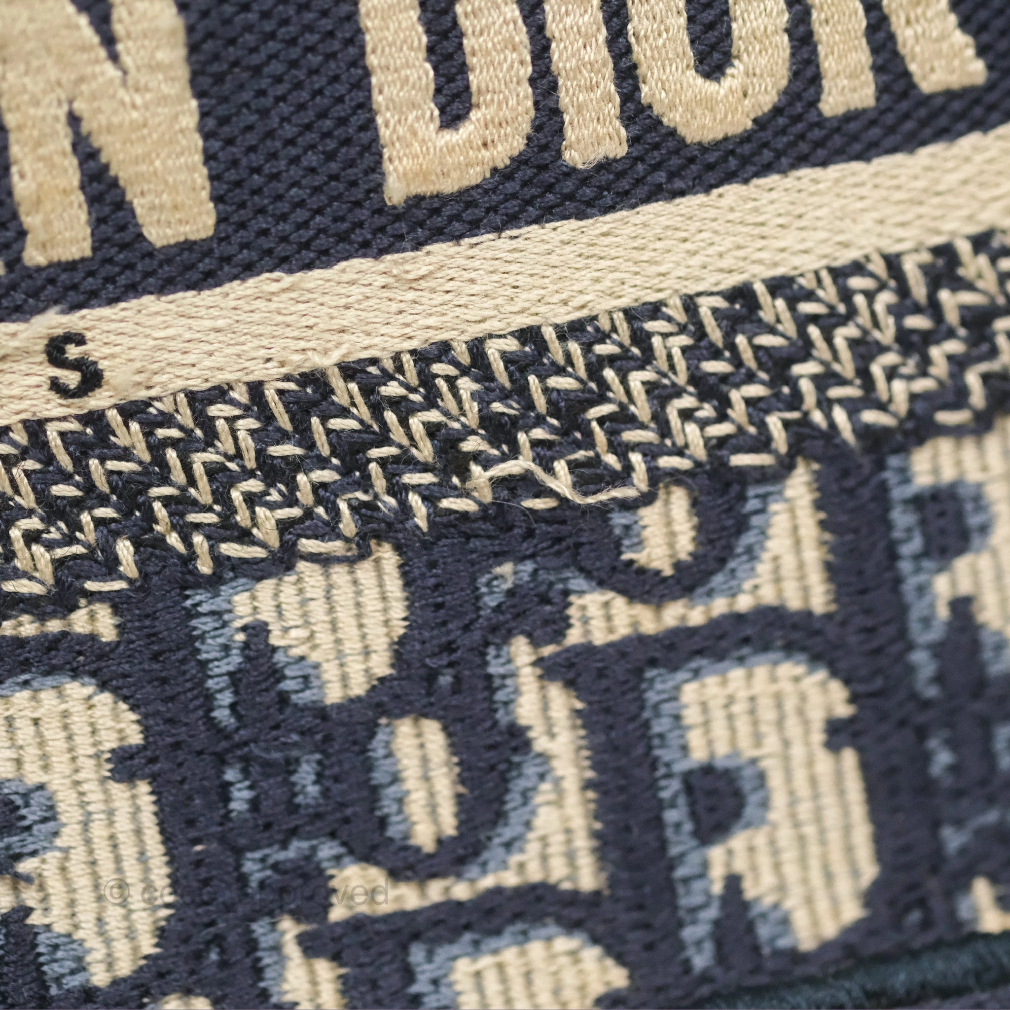Dior Mini Book Tote Blue Oblique Canvas