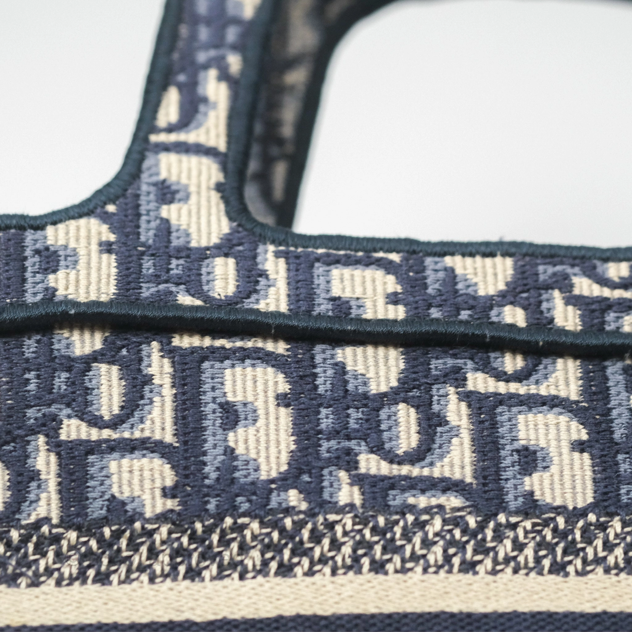 Dior Mini Book Tote Blue Oblique Canvas