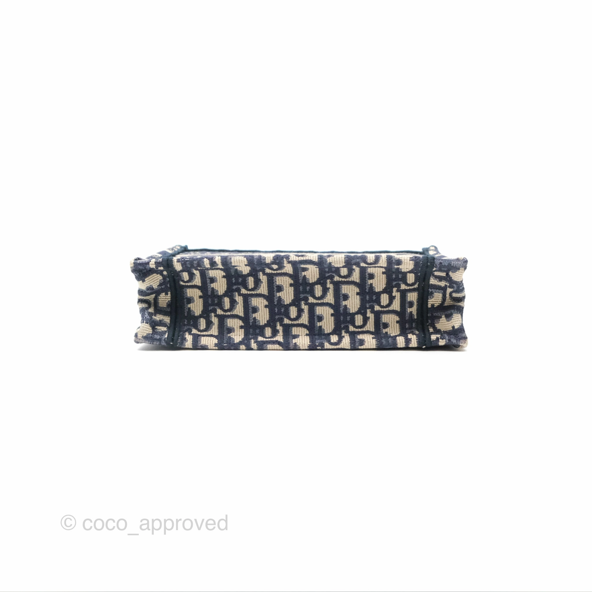 Dior Mini Book Tote Blue Oblique Canvas