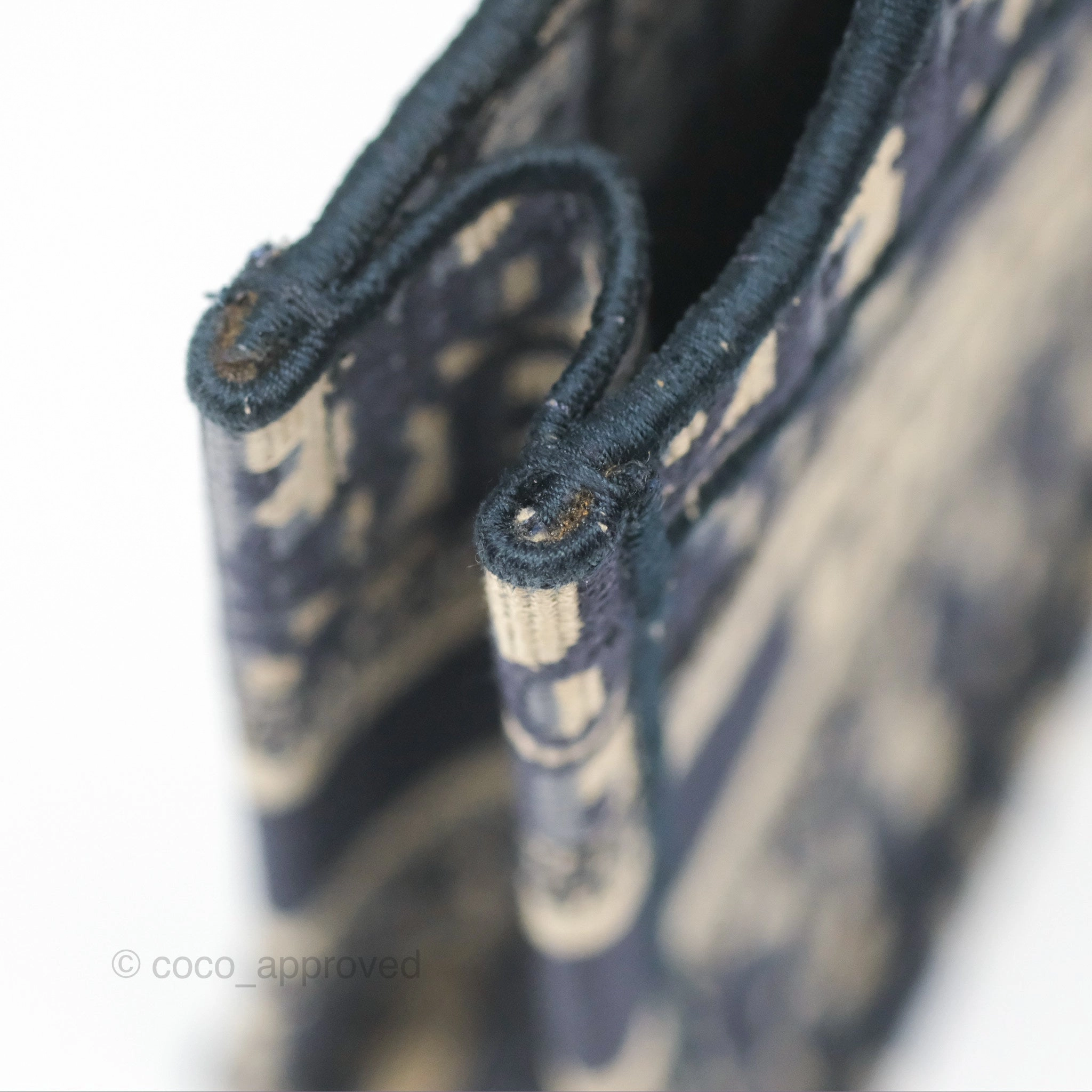 Dior Mini Book Tote Blue Oblique Canvas