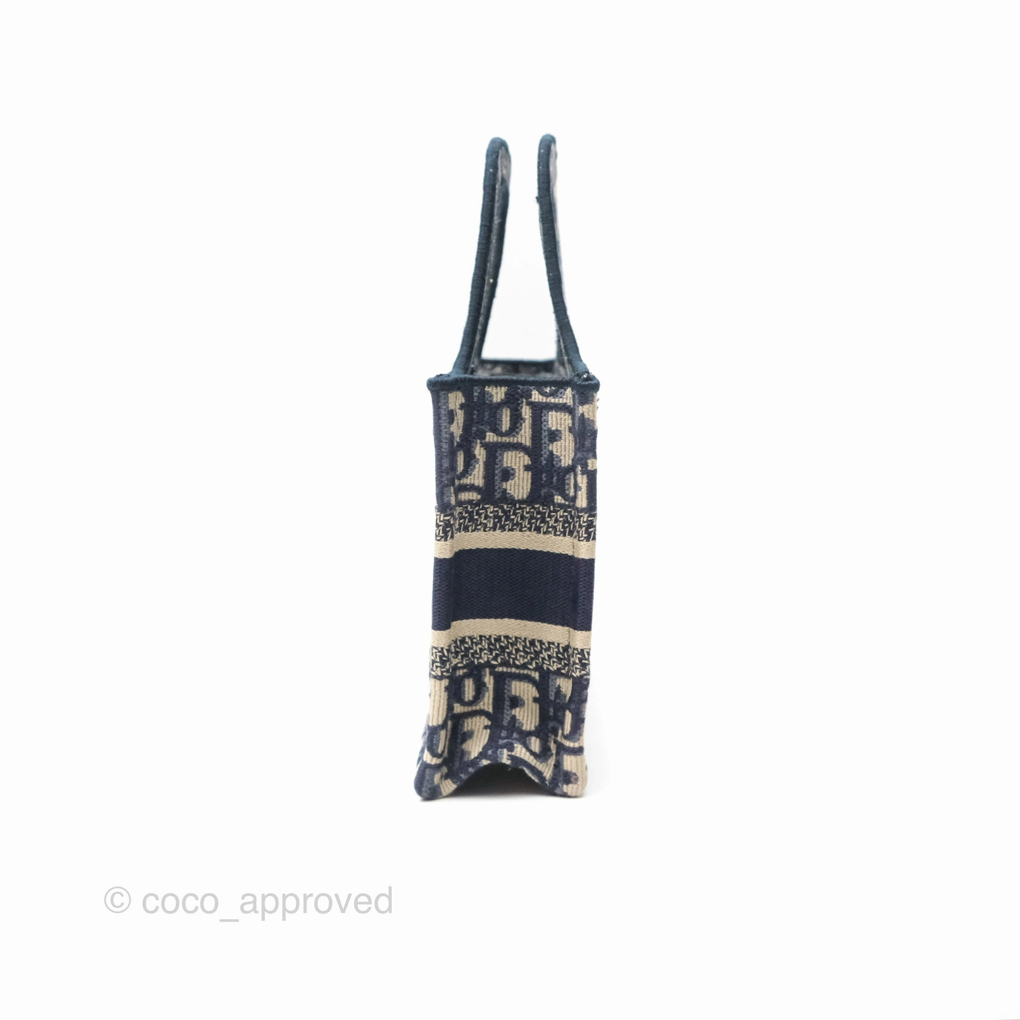 Dior Mini Book Tote Blue Oblique Canvas