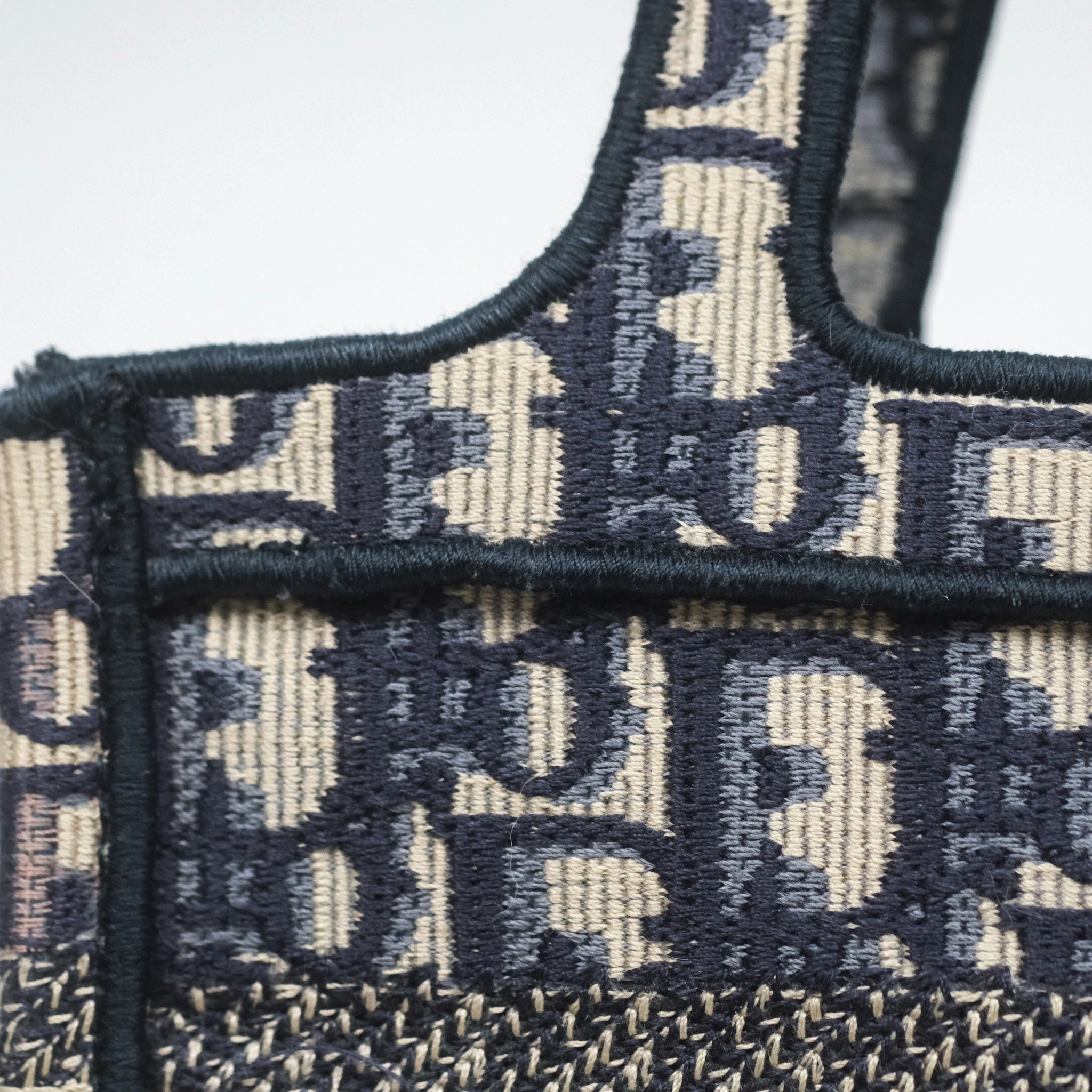Dior Mini Book Tote Blue Oblique Canvas
