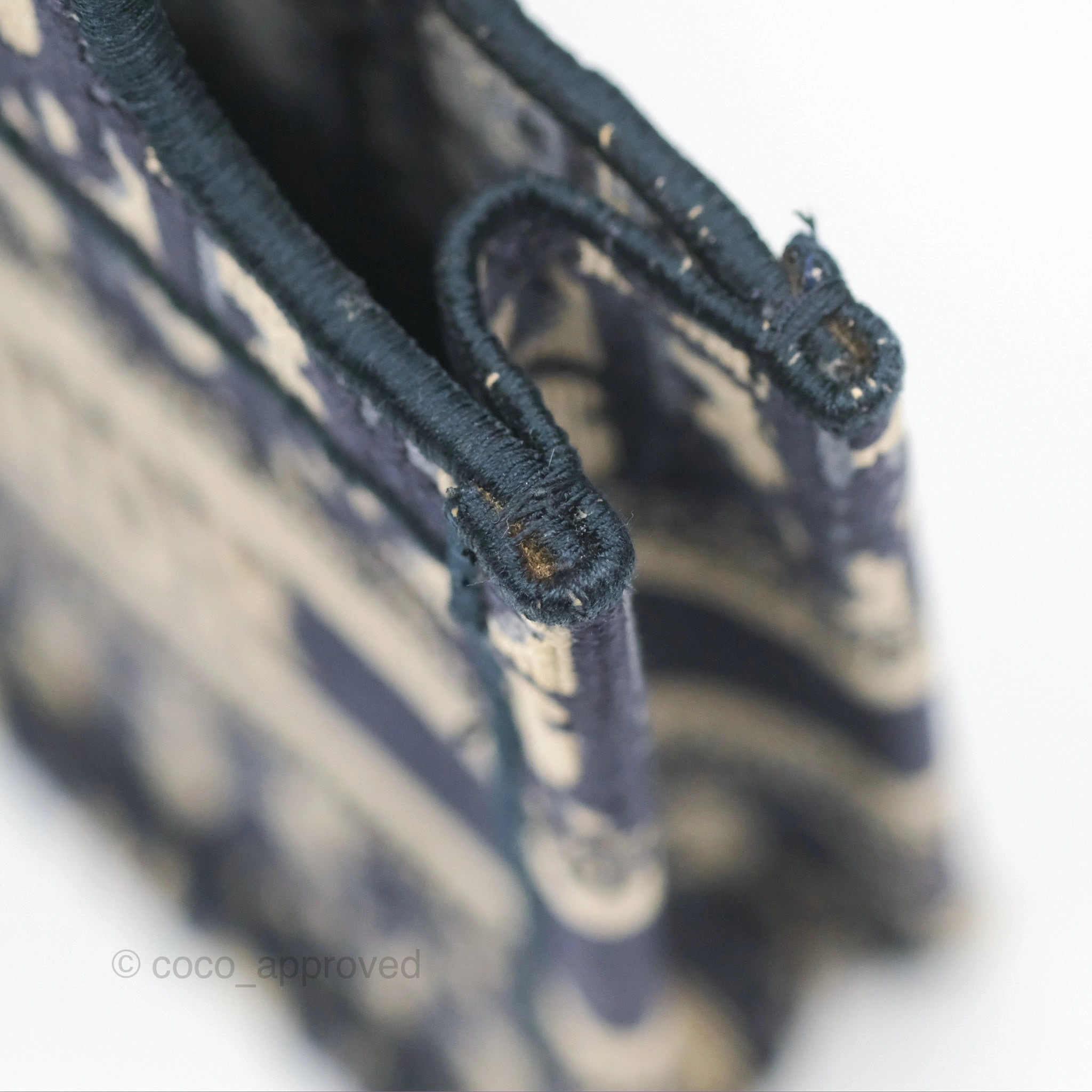 Dior Mini Book Tote Blue Oblique Canvas