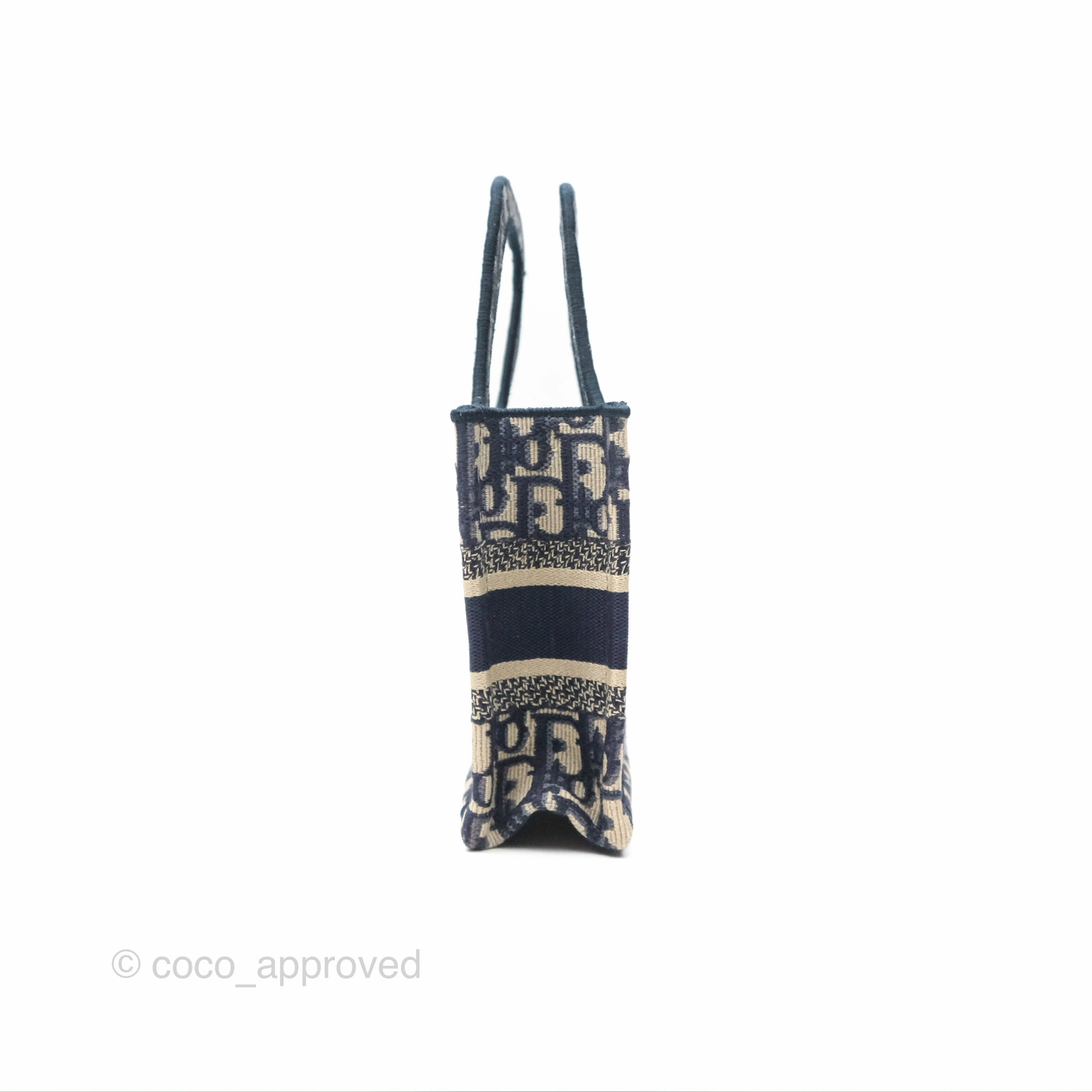 Dior Mini Book Tote Blue Oblique Canvas