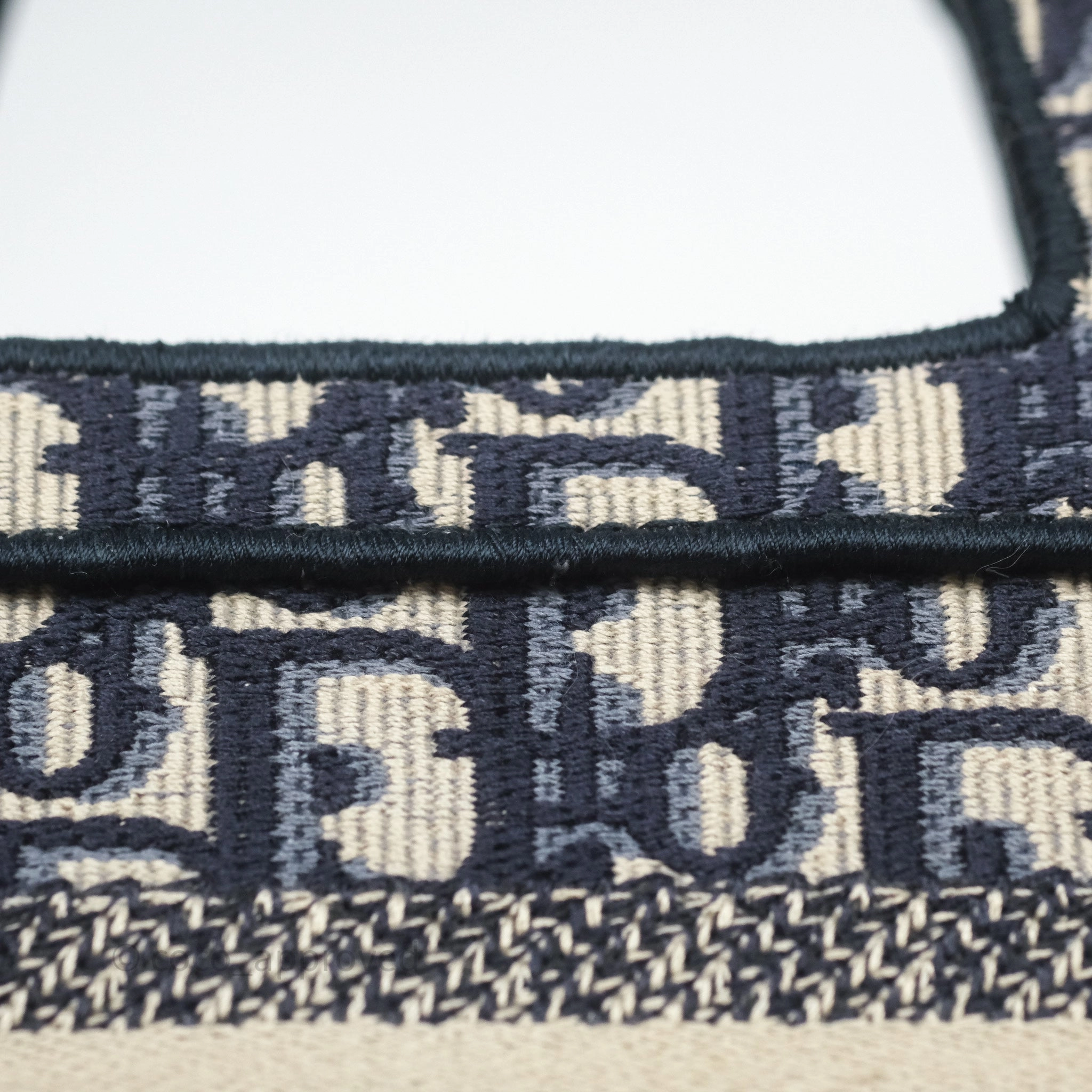 Dior Mini Book Tote Blue Oblique Canvas
