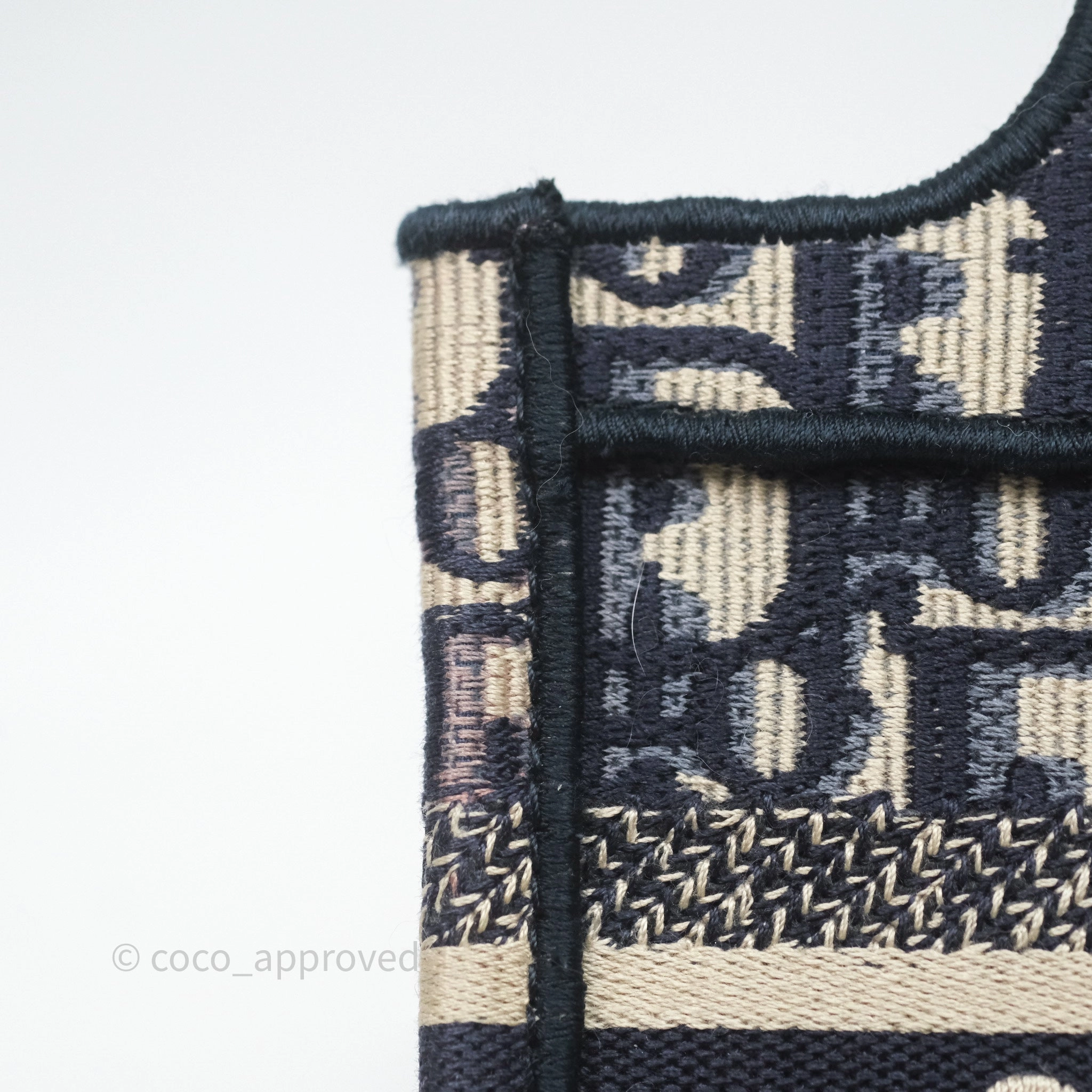 Dior Mini Book Tote Blue Oblique Canvas