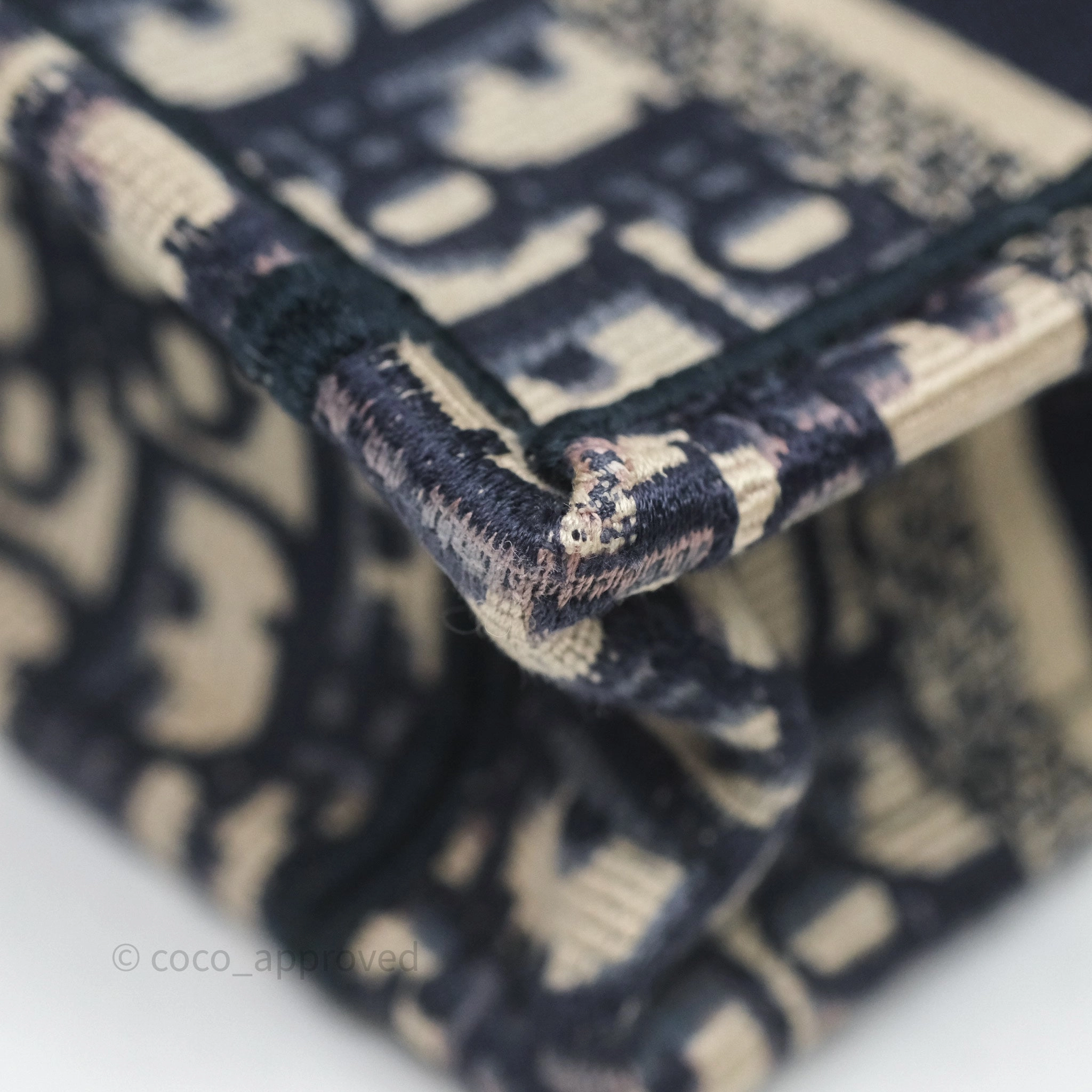 Dior Mini Book Tote Blue Oblique Canvas