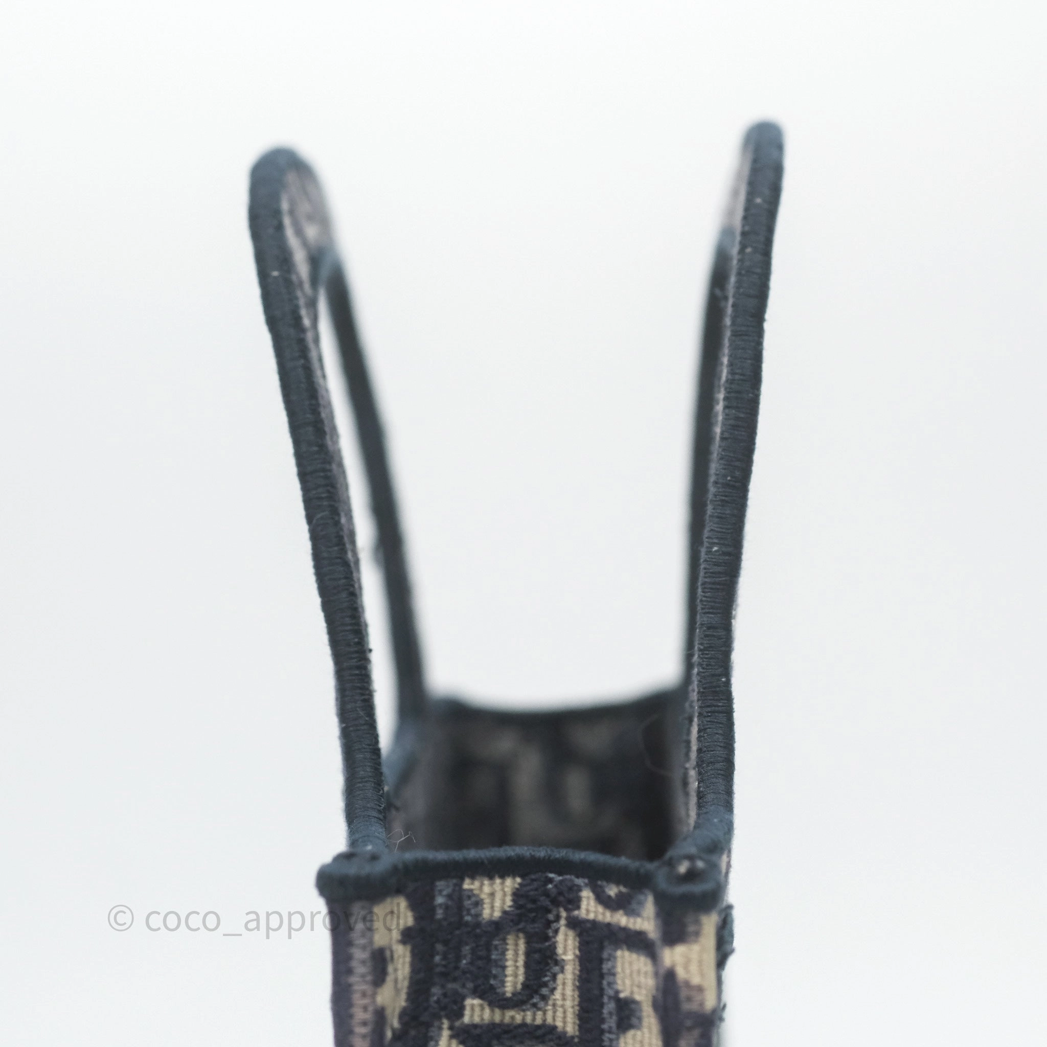 Dior Mini Book Tote Blue Oblique Canvas