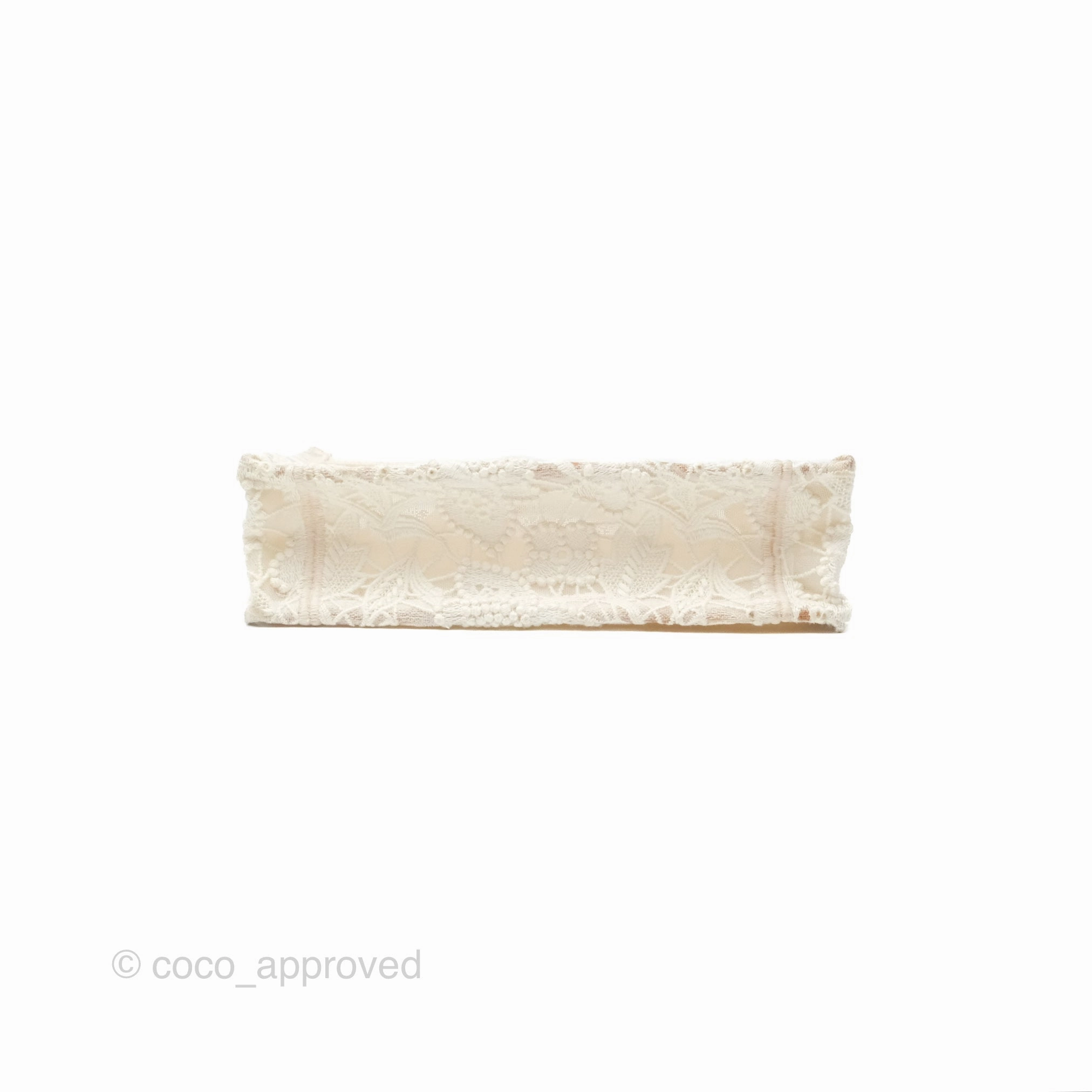 Dior Mini Book Tote Natural Macram-Effect Embroidery