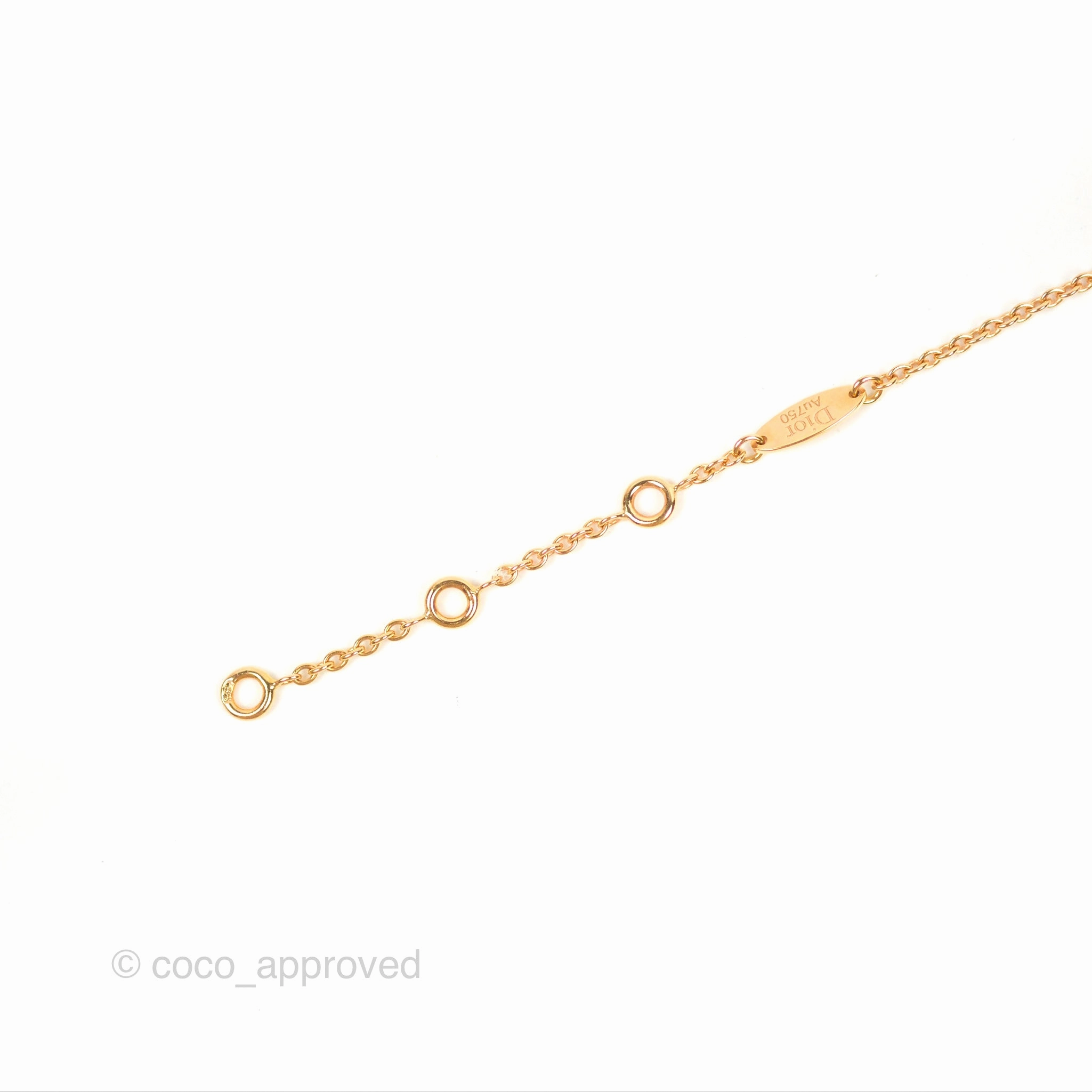 Dior Mini Rose Des Vents Bracelet Diamonds Gold