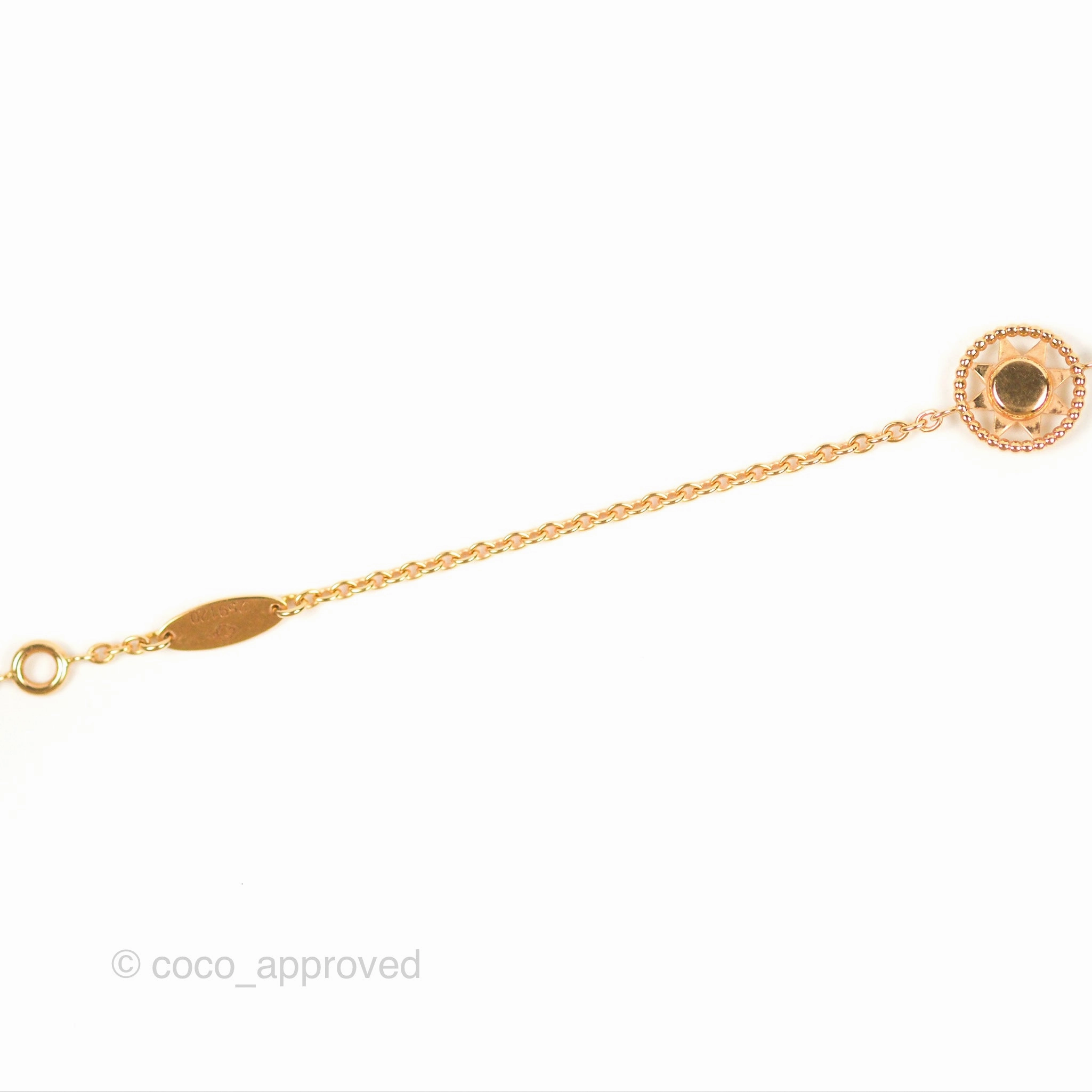 Dior Mini Rose Des Vents Bracelet Diamonds Gold