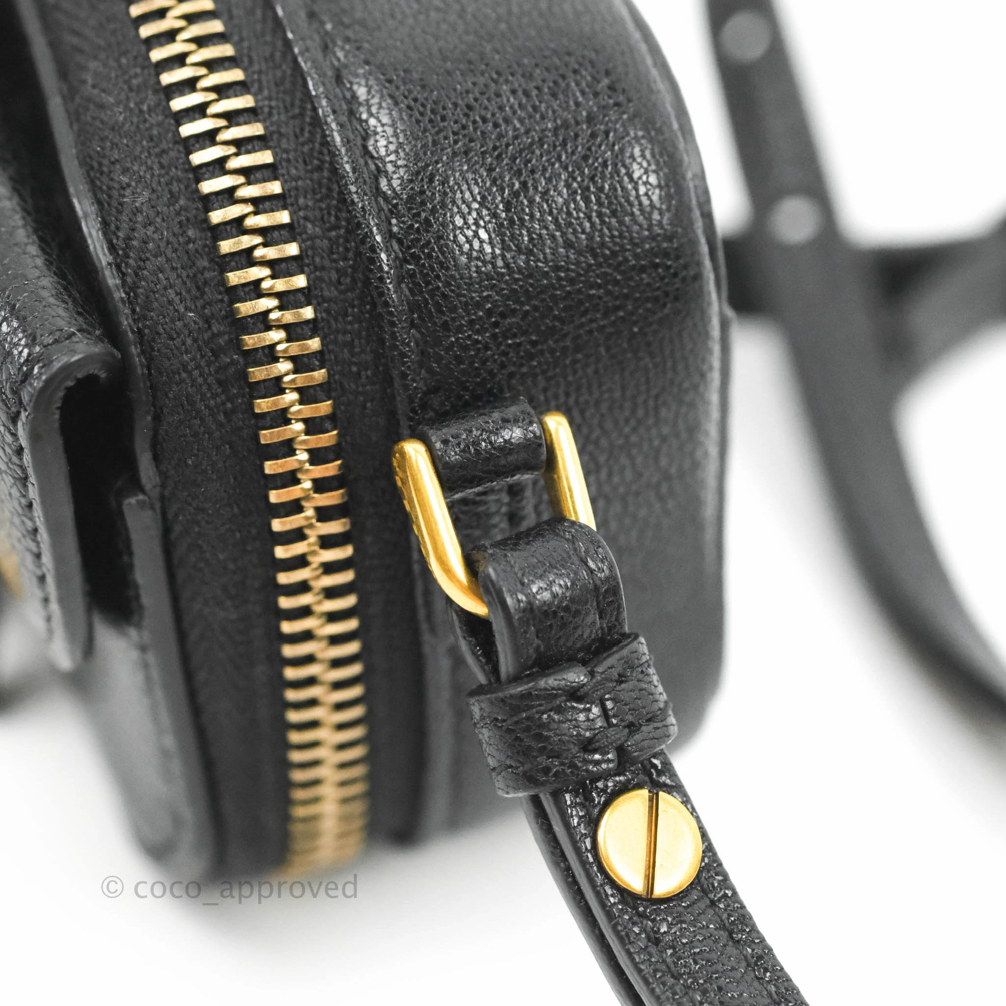 Dior Mini Saddle Shoulder Strap Pouch Black Goatskin