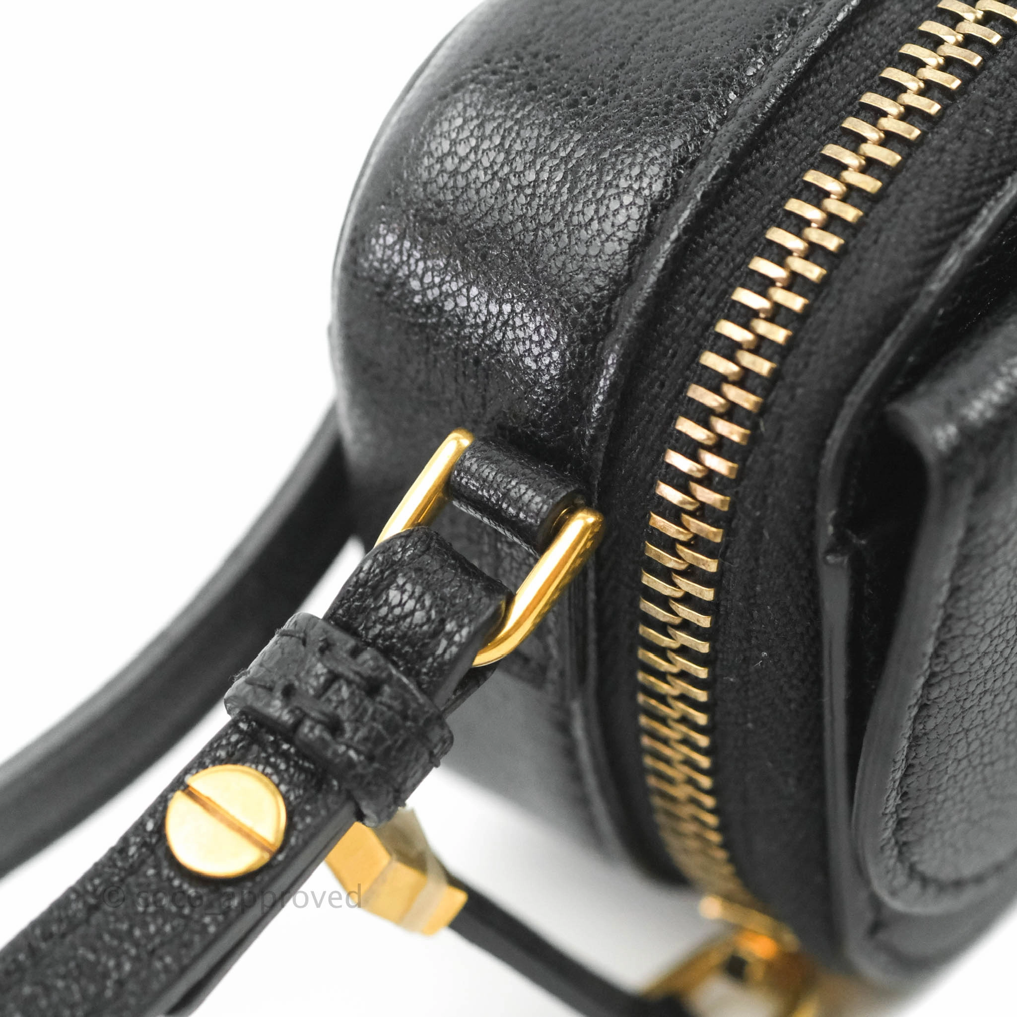 Dior Mini Saddle Shoulder Strap Pouch Black Goatskin