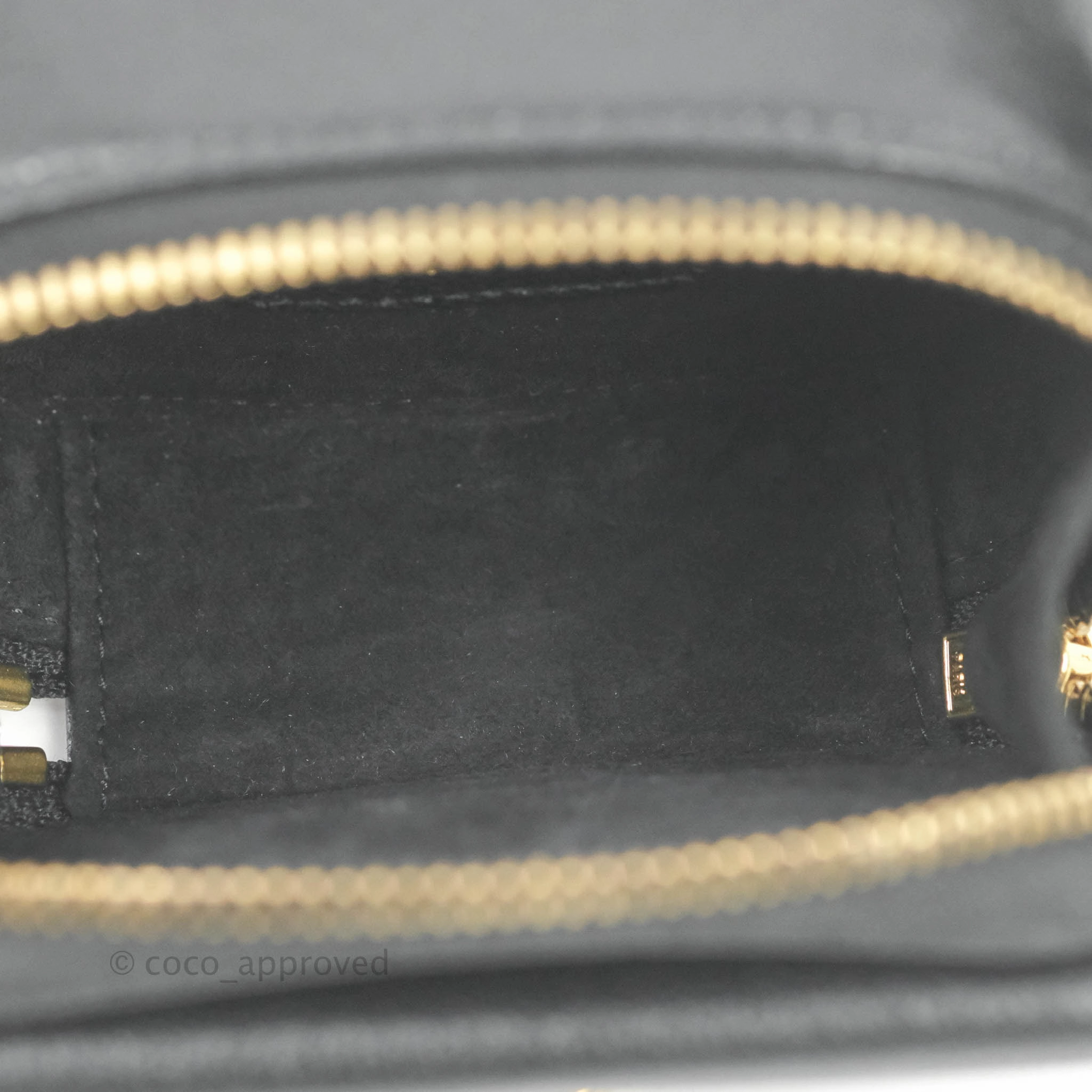 Dior Mini Saddle Shoulder Strap Pouch Black Goatskin