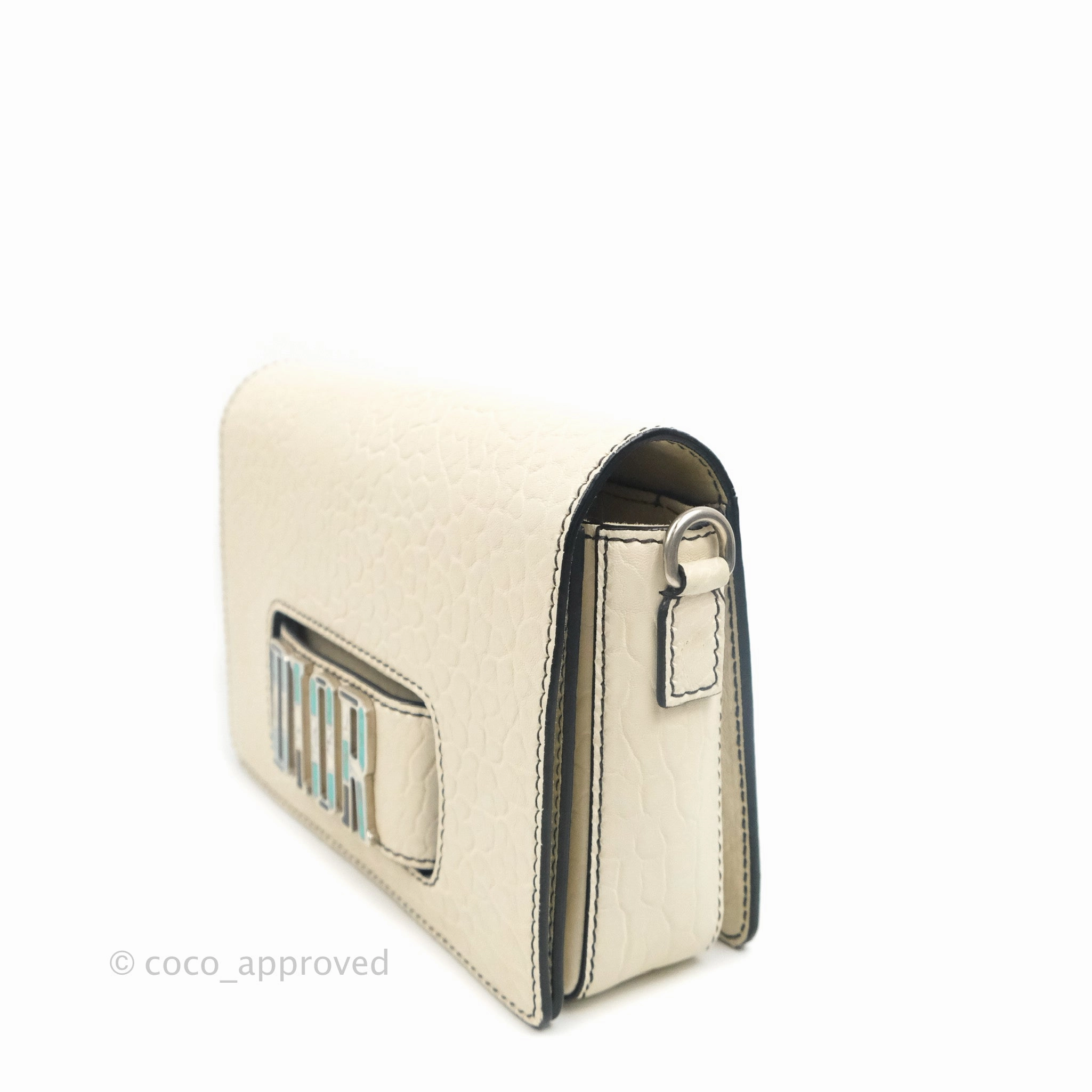 Dior Mosaic Dio(r)evolution Shoulder Bag White Calfskin