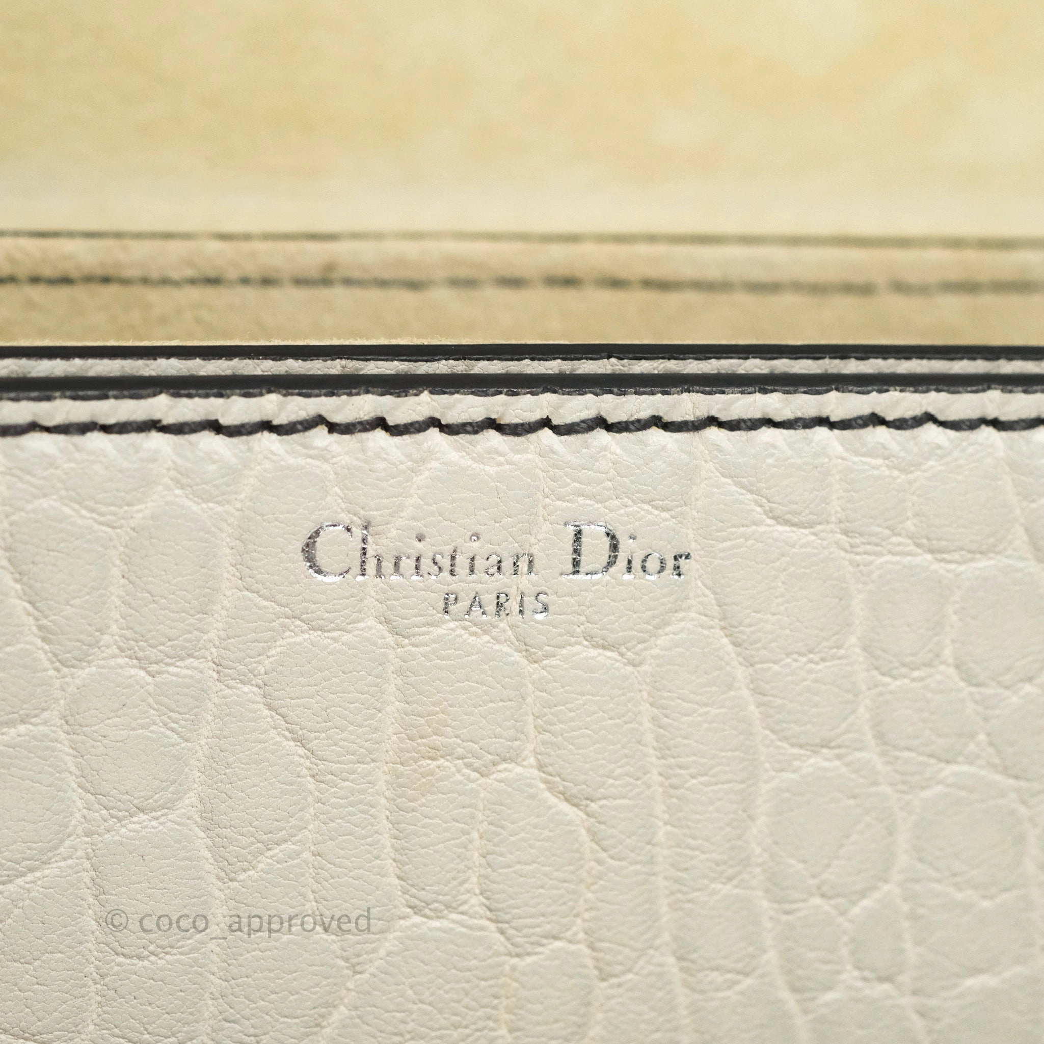 Dior Mosaic Dio(r)evolution Shoulder Bag White Calfskin