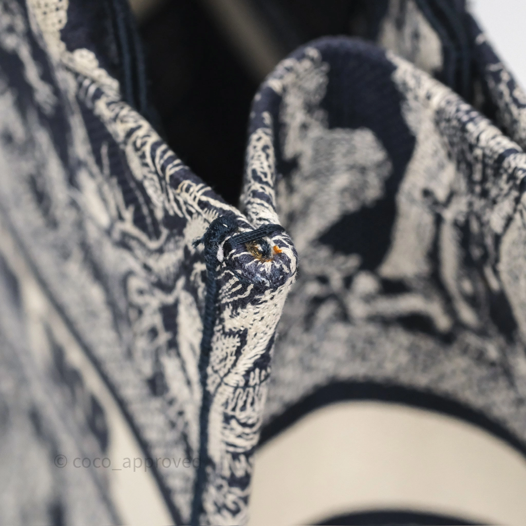 Dior New Small Book Tote Embroidered Toile De Jouy Navy