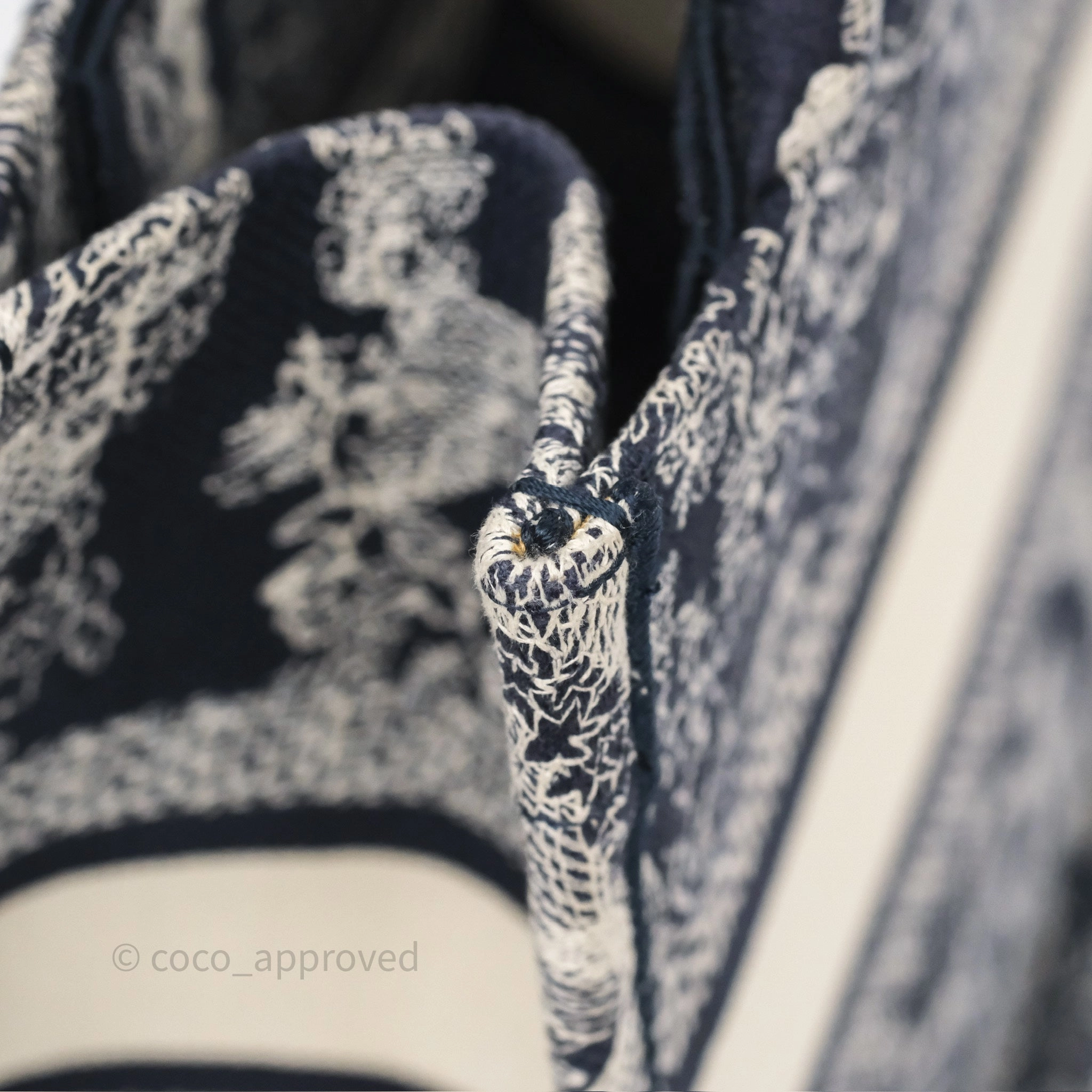 Dior New Small Book Tote Embroidered Toile De Jouy Navy
