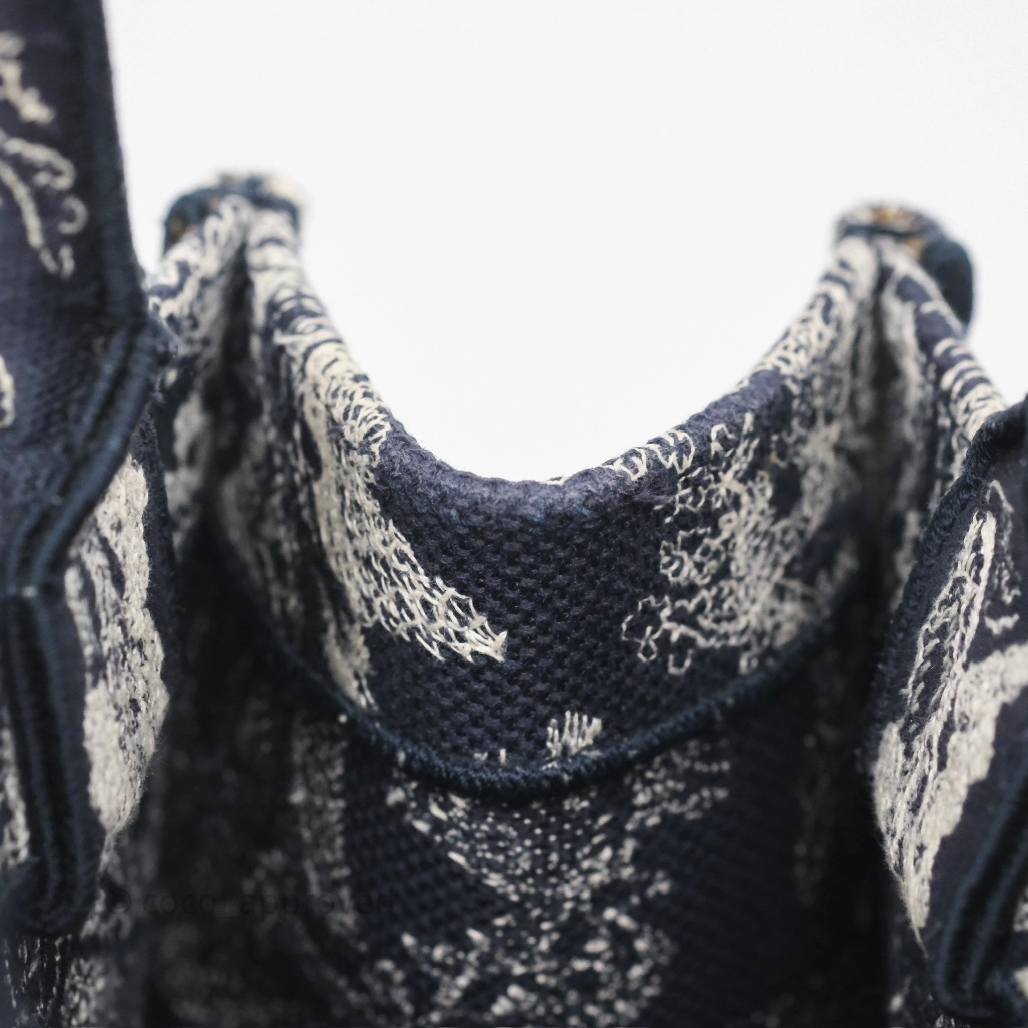 Dior New Small Book Tote Embroidered Toile De Jouy Navy